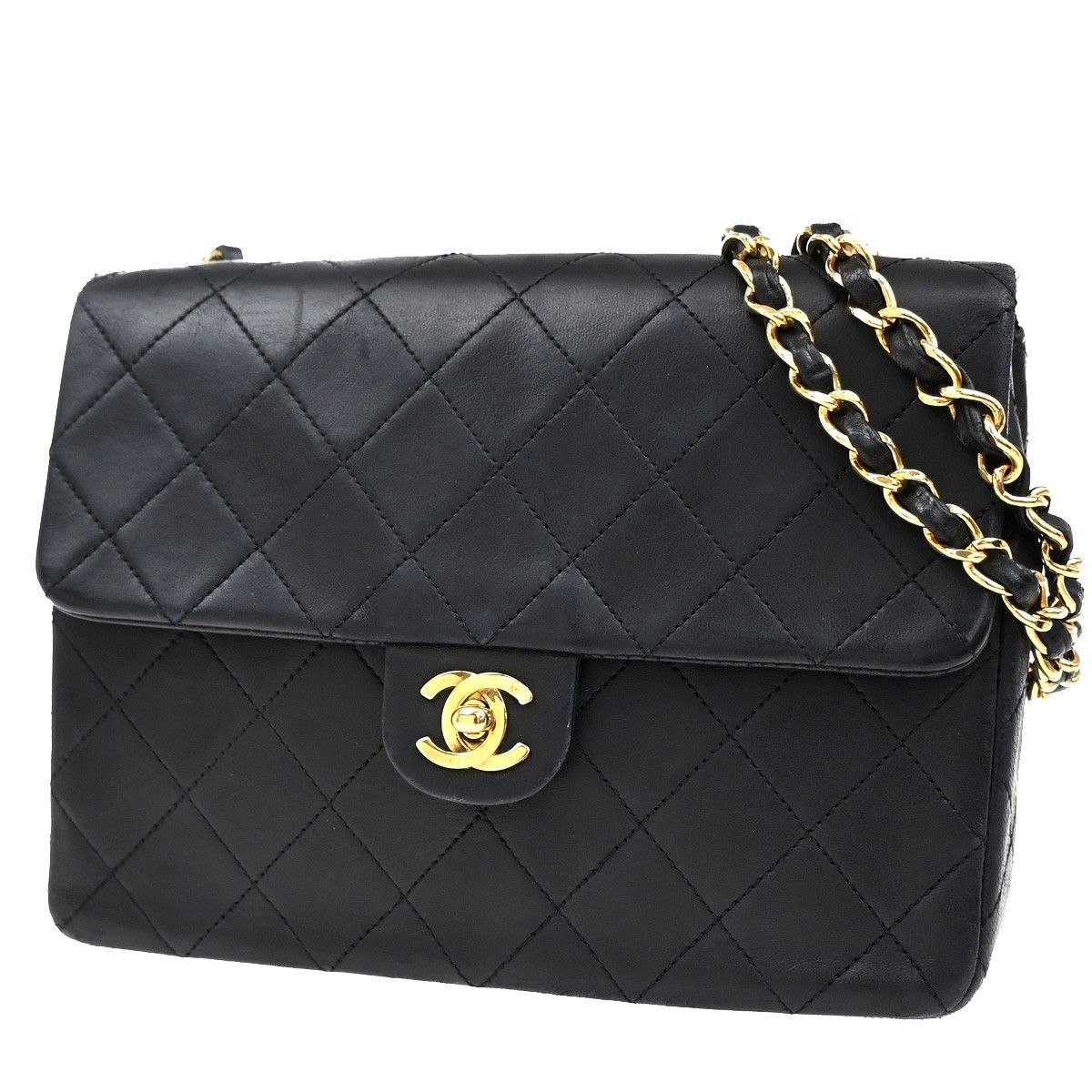 Chanel Chanel Vintage Square Classic Flap Bag Quilted Lambskin Size ONE SIZE - 1 Thumbnail
