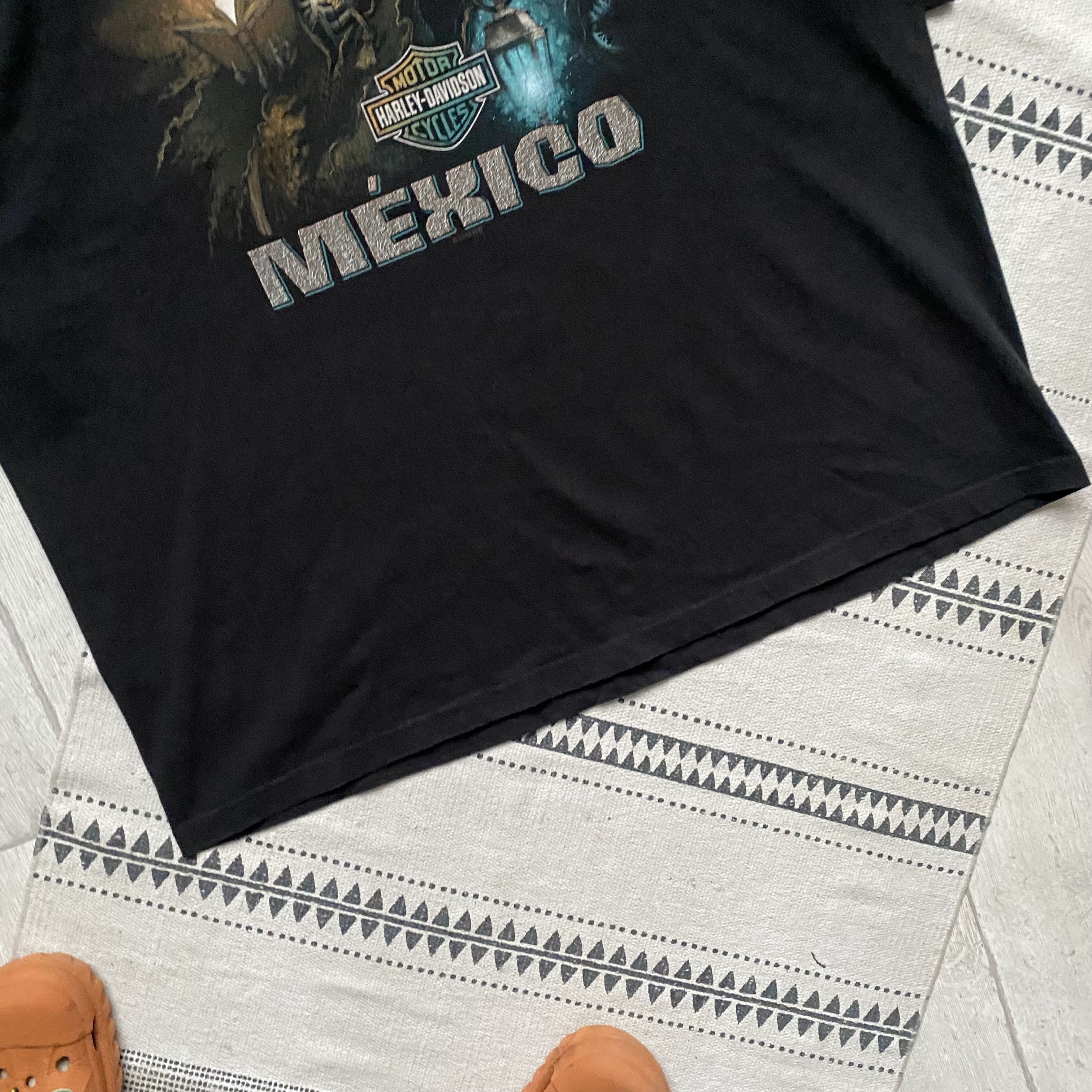 Harley Davidson ❗️ 3XL 🏍️ Vintage 00s Harley Davidson MEXICO Heavy tee Size US XXL / EU 58 / 5 - 5 Thumbnail