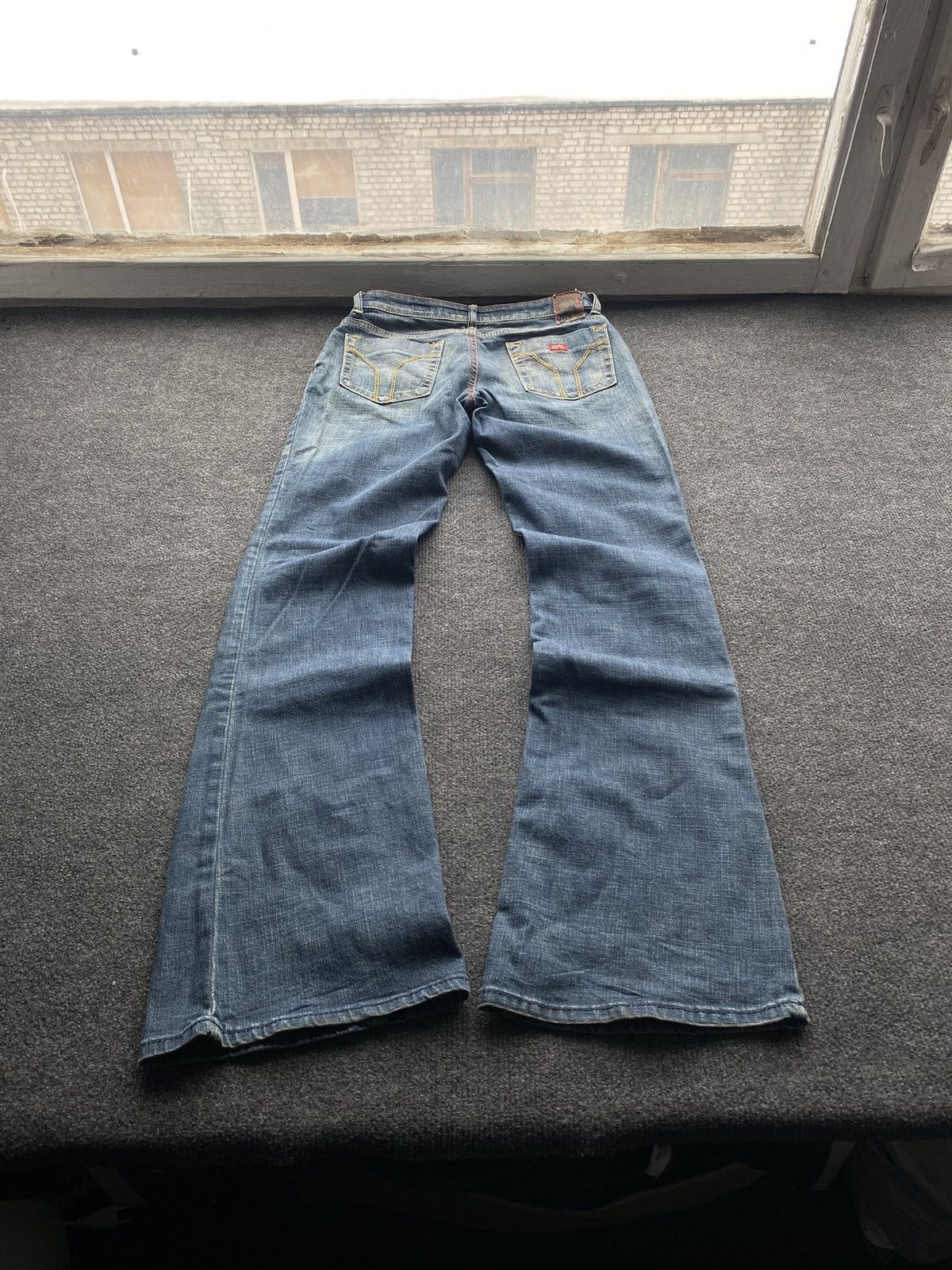 Miss Sixty 🔥Miss Sixty Sexy Extra Low Ty flared blue jeans goth emo y2k Size 28" / US 6 / IT 42 - 2 Thumbnail