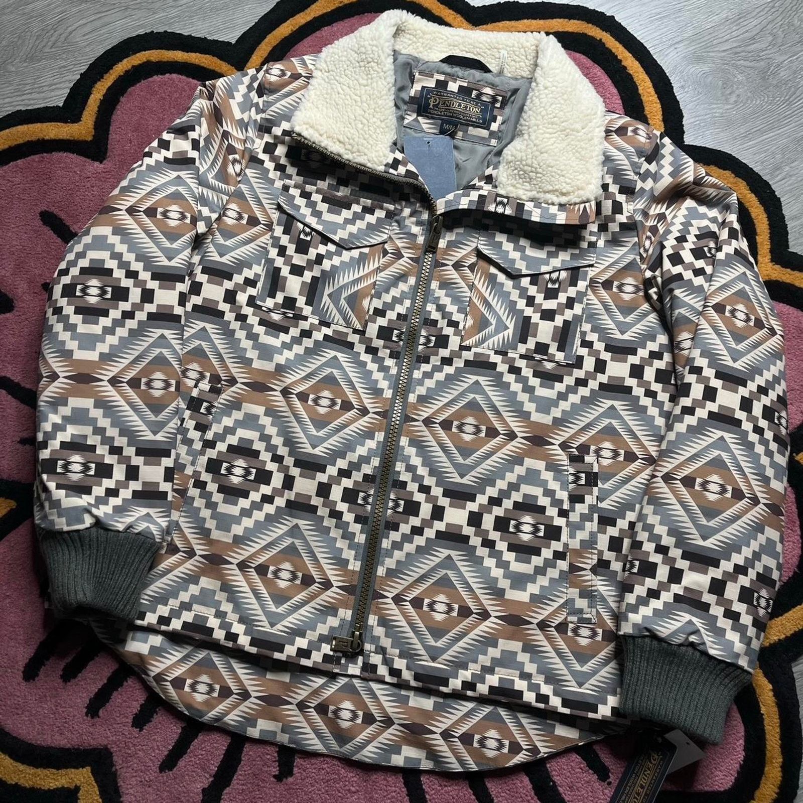 Pendleton Women’s Pendleton Madera Full Zip Pattern Jacket Size Medium Size M / US 6-8 / IT 42-44 - 2 Thumbnail