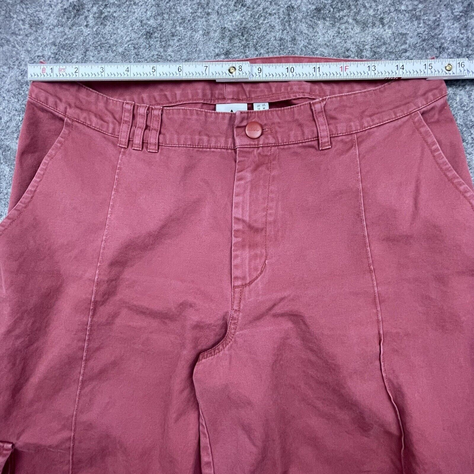 Adidas Adidas Pants M 14 Red Baggy Cargo Track Wide Leg Streetwear Size 36" / US 14 / IT 50 - 7 Thumbnail