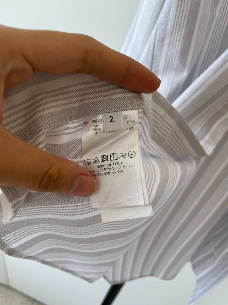 Thom Browne Thom Browne size2 Grey striped shirt Size US M / EU 48-50 / 2 - 5 Thumbnail