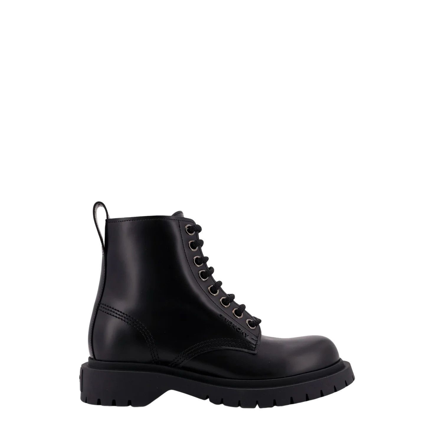 GIVENCHY Black Leather Ankle Boots New & Authentic (Women's