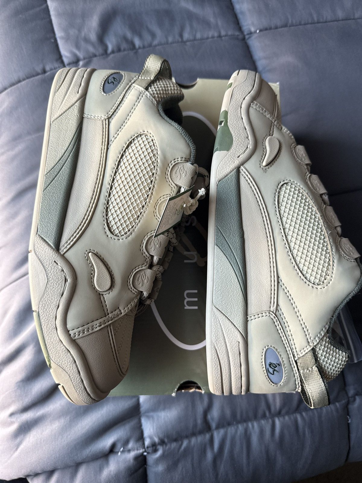 eS éS Muska “Tan & Green” Size US 11.5 / EU 44-45 - 4 Thumbnail