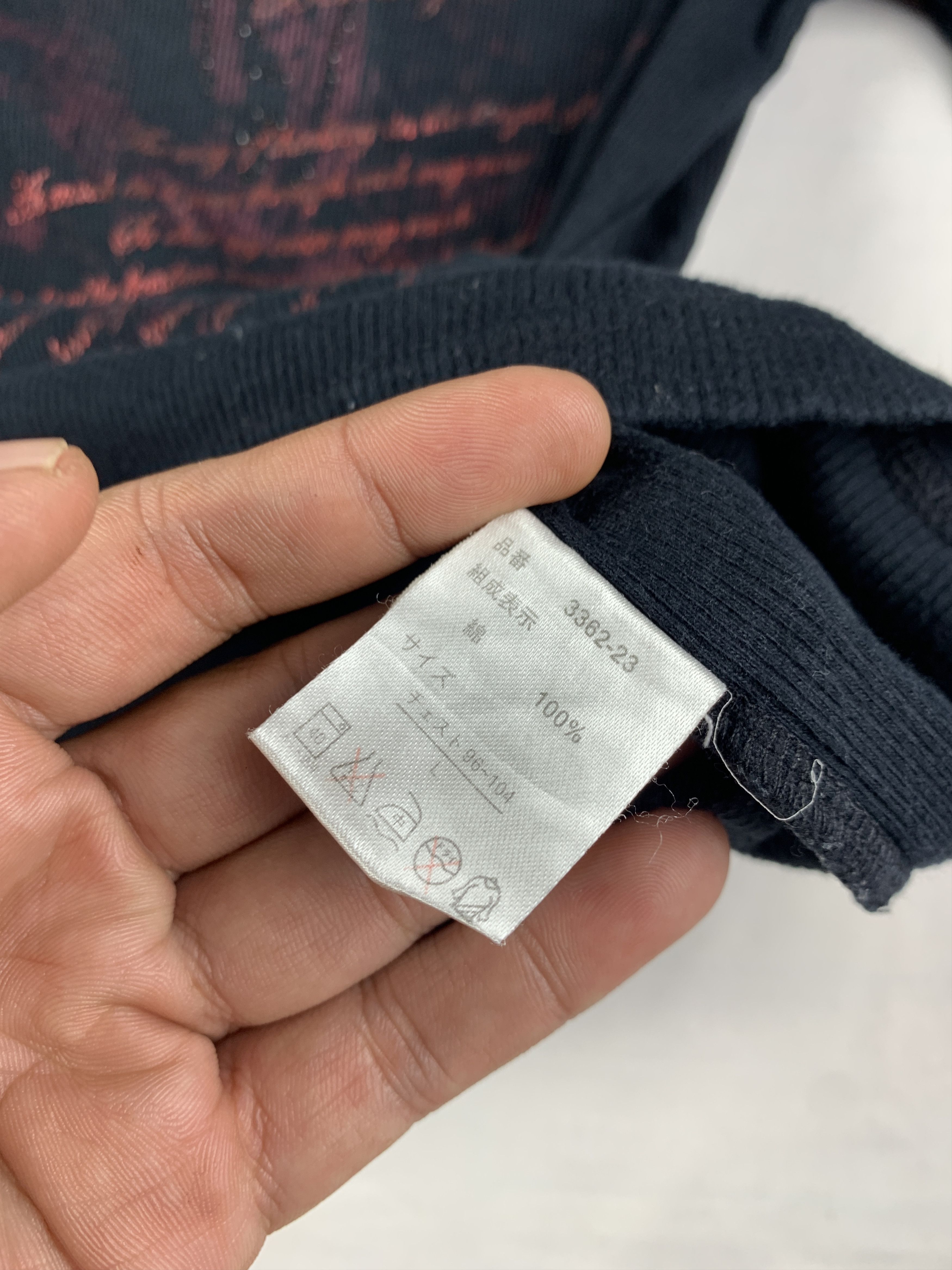 BERNINGS SHO Berning Sho Black Smokey Poem Tee (L) Size L / US 10 / IT 46 - 9 Thumbnail