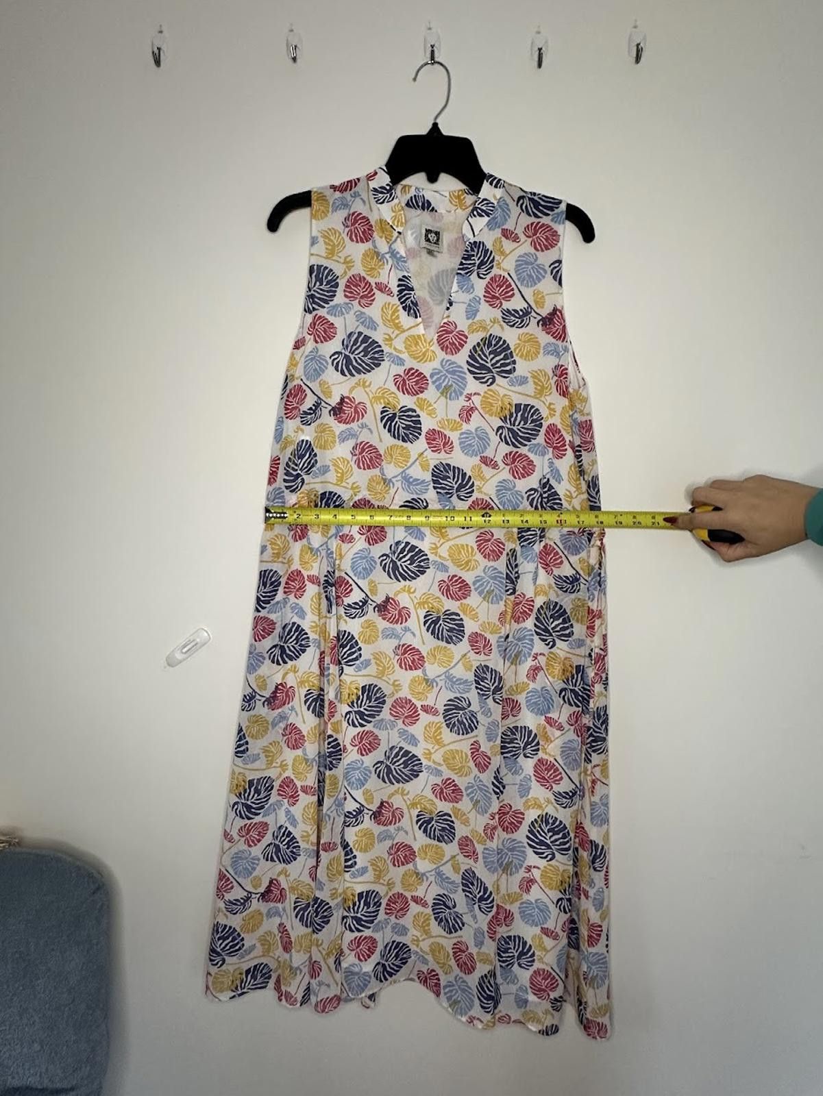 Other Anne Klein Sleeveless Monstera Dress - *Possibly* Sz. 13 Size XL / US 12-14 / IT 48-50 - 5 Thumbnail