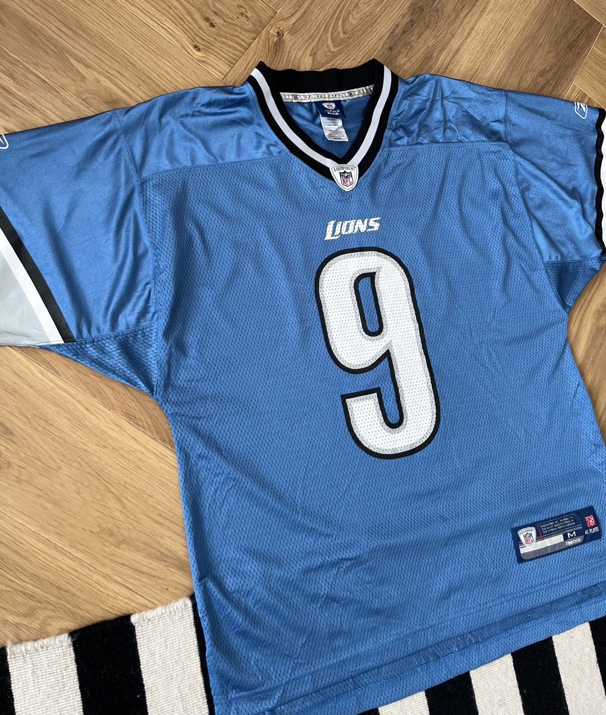 Reebok Matthew Stafford Detroit Lions 2009 Reebok Home Jersey Size US M / EU 48-50 / 2 - 5 Thumbnail