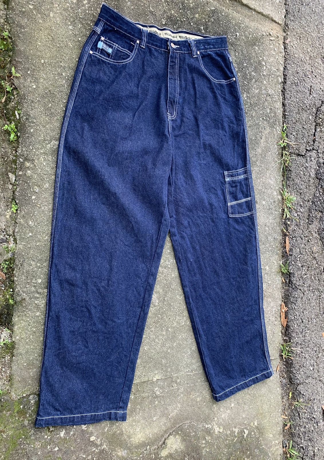 JNCO × Marc Buchanan × Pelle Pelle Vintage 90s Pelle Pelle Marc Buchanan Baggy Jeans Pants Size US 34 / EU 50 - 3 Thumbnail