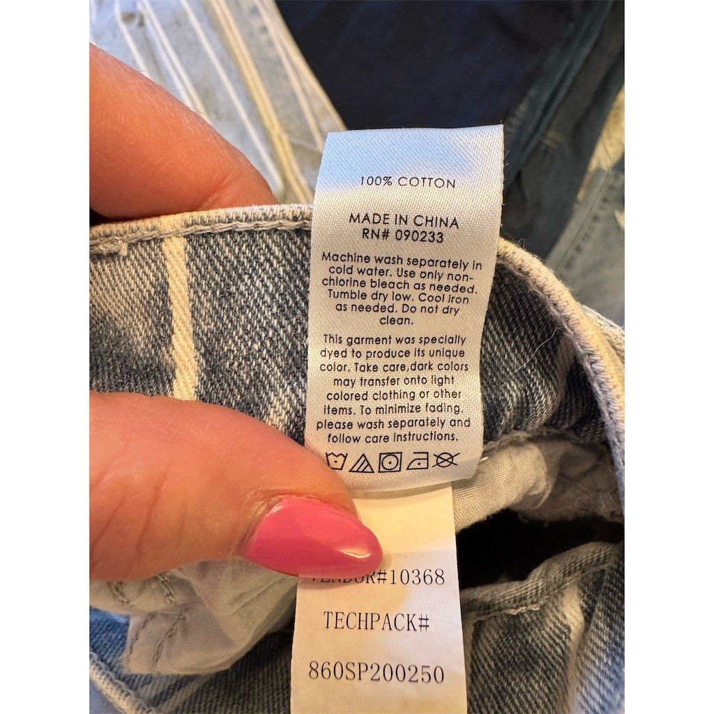 Pacsun PacSun Jeans Womens Size 26 Blue White Pinstripe High Rise Size 26" / US 2 / IT 38 - 7 Thumbnail