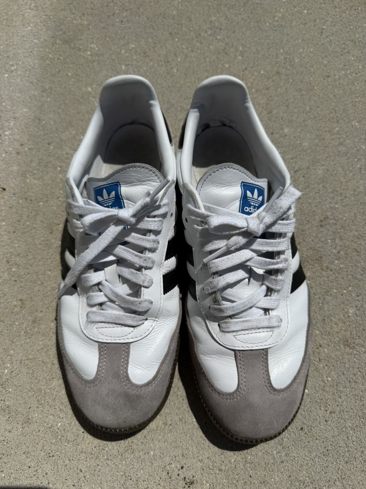 Adidas White Adidas Sambas Size US 9.5 / EU 42-43 - 4 Thumbnail