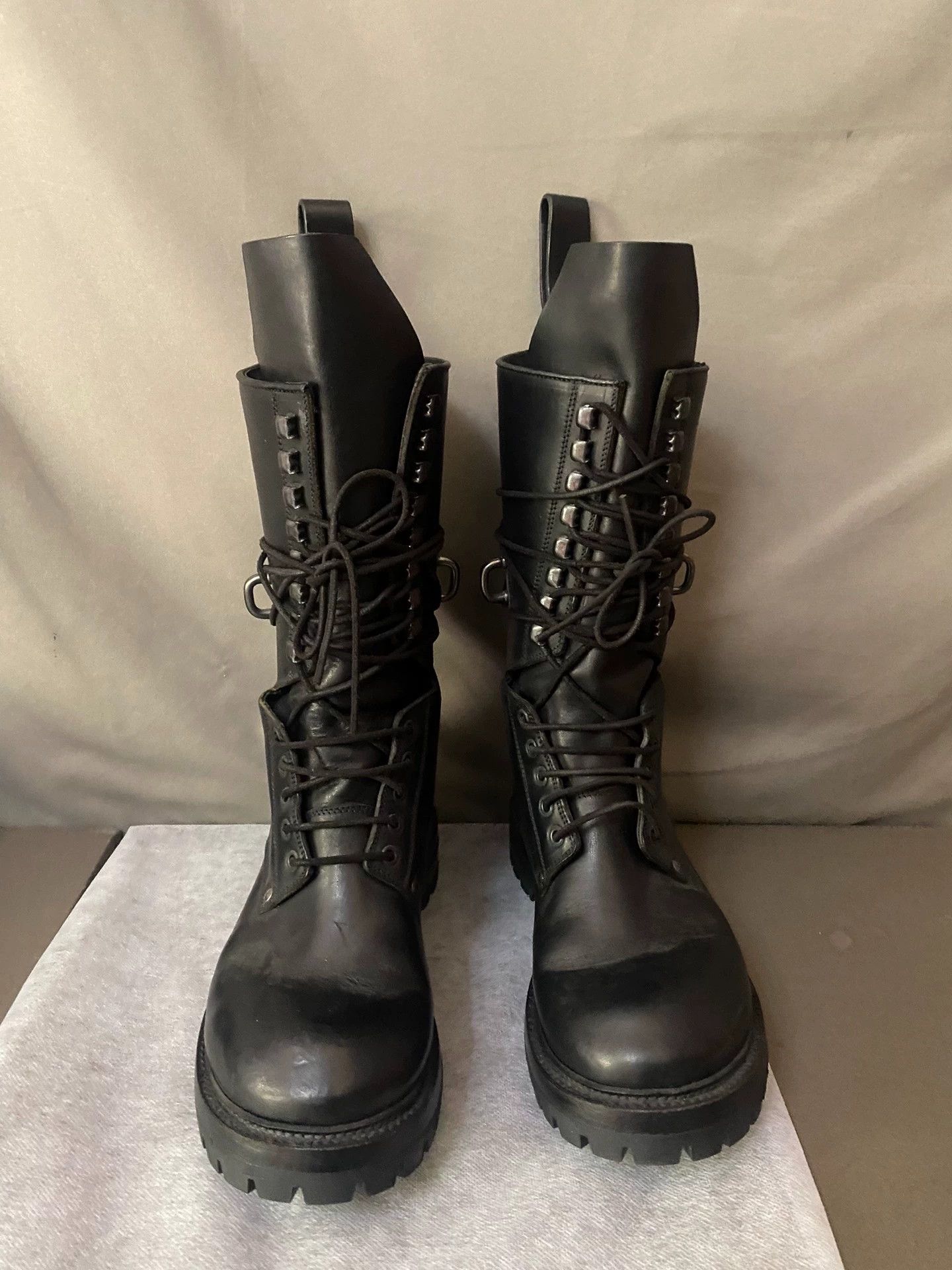 Rick Owens Rick Owens main line heavy-duty high-top boots Size US 7 / EU 40 - 1 Thumbnail