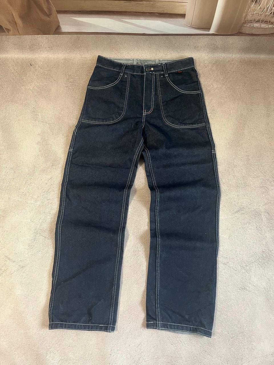 Japanese Brand Reversible pants Faded denim thrashed y2k distressed jeans Size US 32 / EU 48 - 3 Thumbnail