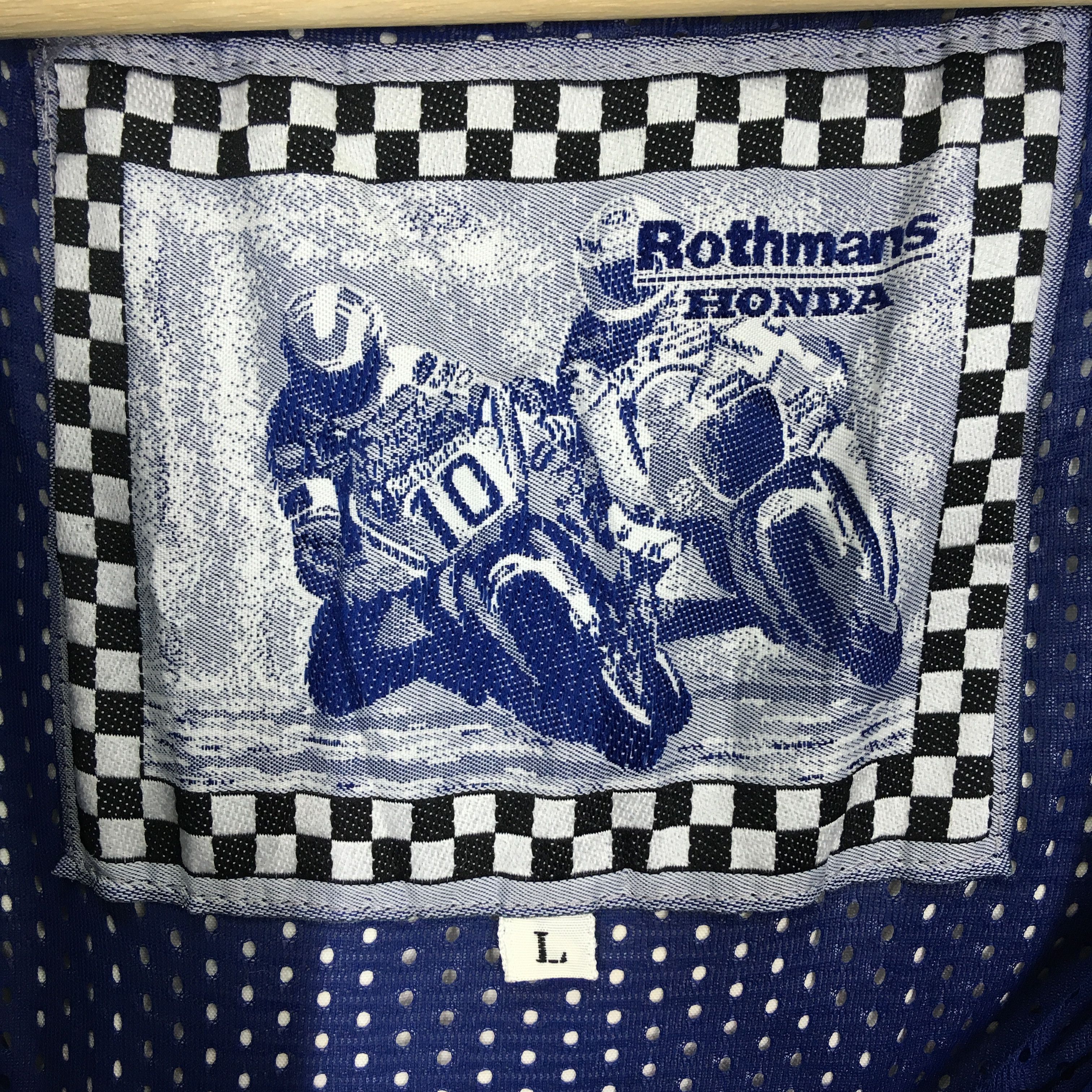 Honda Vintage 90s Honda Rothmans Racing Team Motorsports Jacket Size US L / EU 52-54 / 3 - 14 Thumbnail