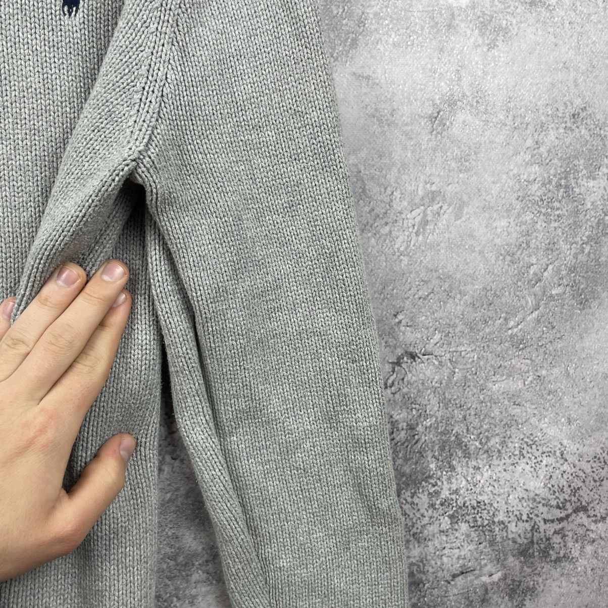 Polo Ralph Lauren Vintage Polo Ralph Lauren Sweater Gray Knit Cotton Size US M / EU 48-50 / 2 - 14 Thumbnail