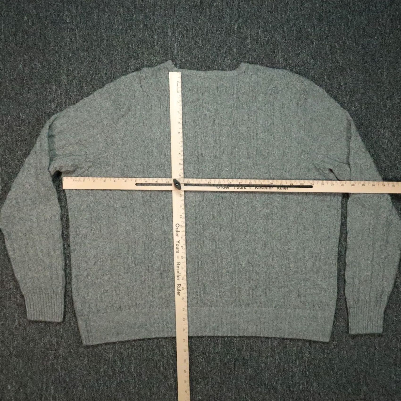 Polo Ralph Lauren VINTAGE Polo Ralph Lauren Sweater Mens 2XL Gray Silk Cable Knit Crew Jumper 2XL Size US XXL / EU 58 / 5 - 4 Thumbnail