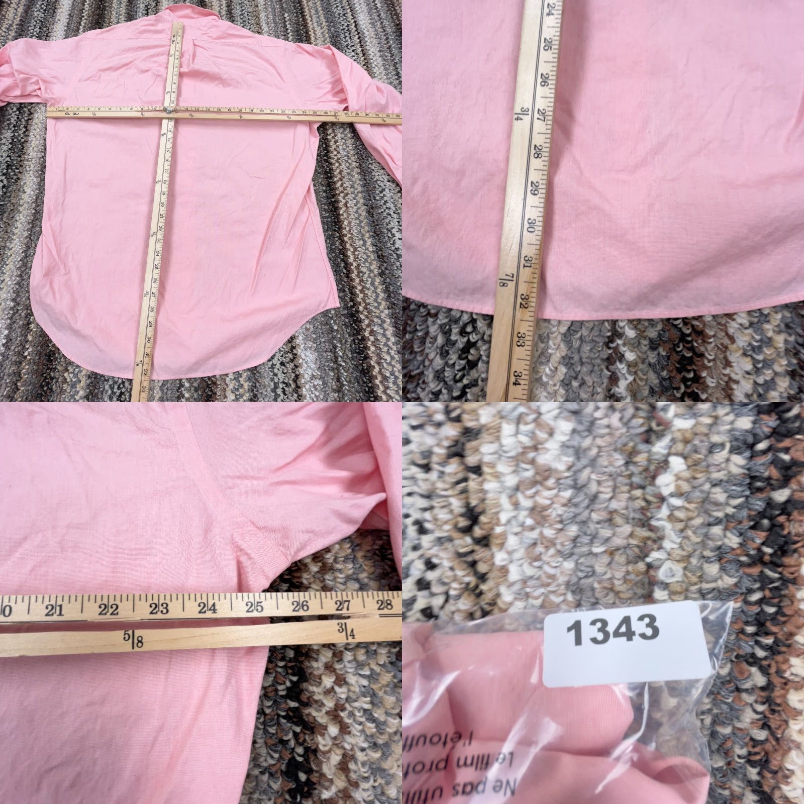 Ralph Lauren Ralph Lauren Shirt Men 16.5 34 Pink Button-Up Yarmouth Pinpoint Oxford Dress Top Size US XL / EU 56 / 4 - 8 Thumbnail
