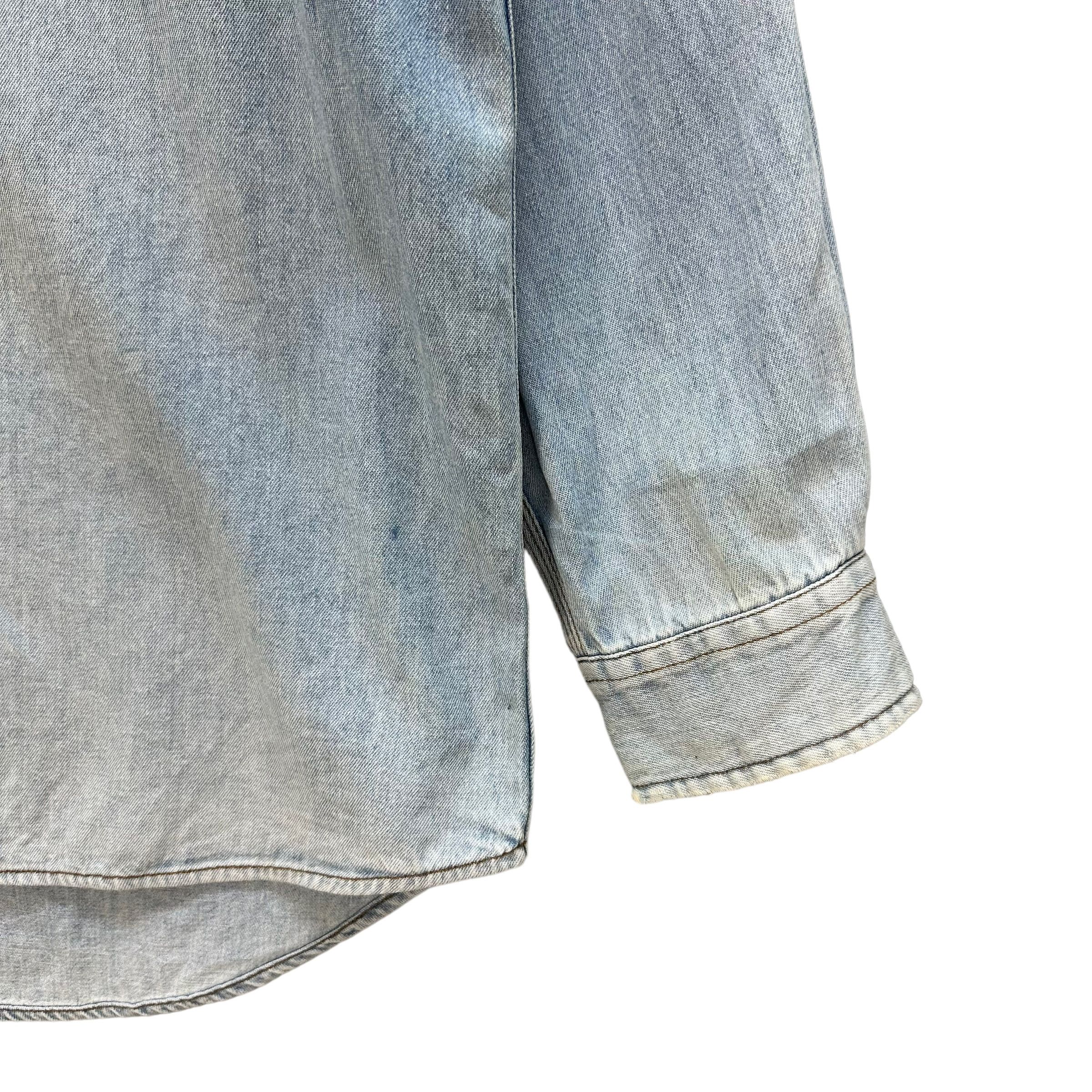 Vintage 90's LUCKY STRIKE Denim Button Shirt #A6-0147 Size US XL / EU 56 / 4 - 6 Thumbnail