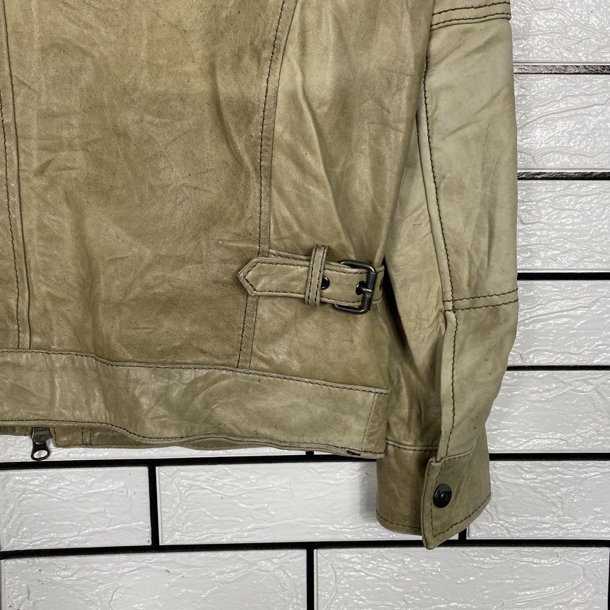 Japanese Brand 📌Vintage Cafe Racer Leather Jacket GGPX Issey Miyake Size US M / EU 48-50 / 2 - 11 Thumbnail