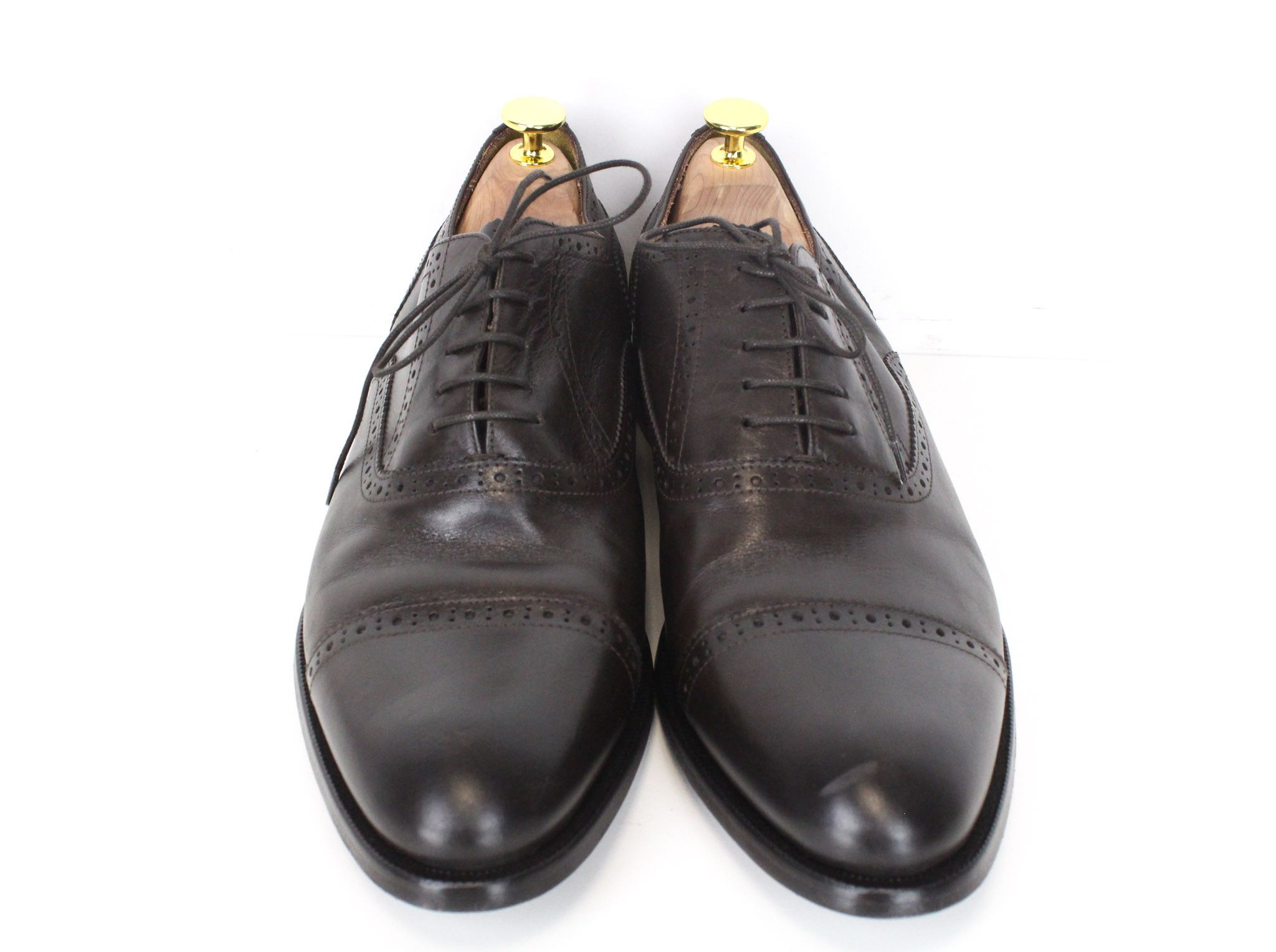 Suitsupply EU43.5 Dark Brown Leather Laced Low-Top 72108 Size US 10.5 / EU 43-44 - 2 Thumbnail