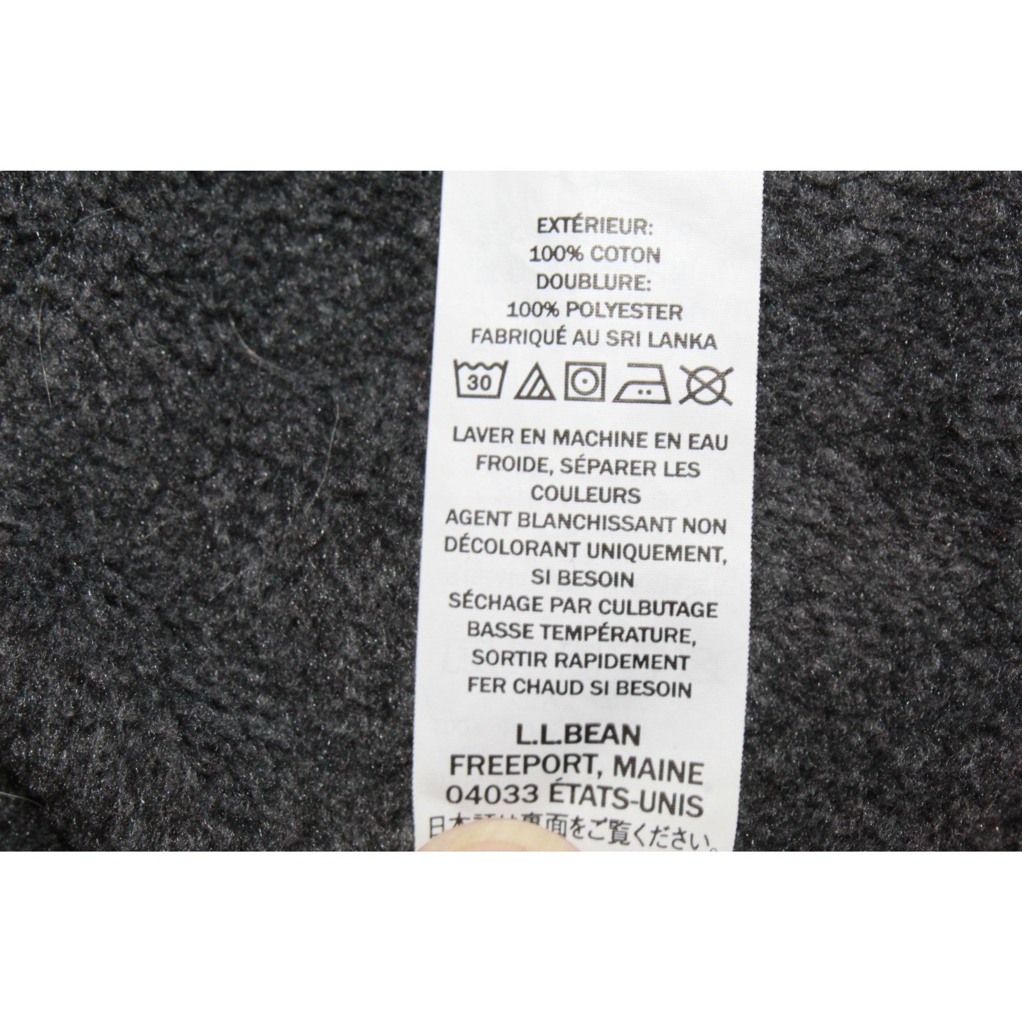 L.L. Bean LL Bean Men Fleece Lined Flannel Shirt Traditional Fit Coal Size US L / EU 52-54 / 3 - 9 Thumbnail