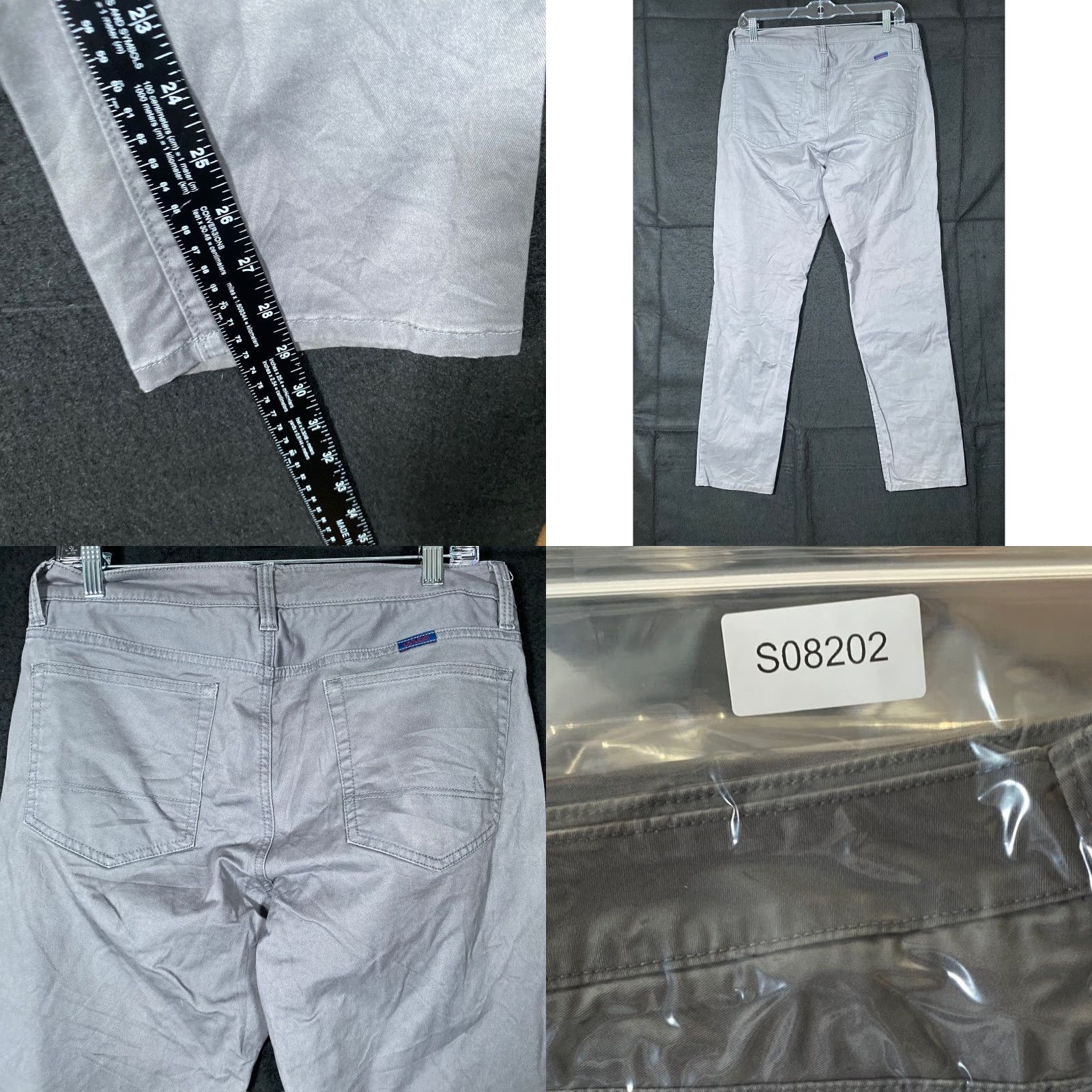 UNTUCKit UNTUCKit Jeans Mens Gray Straight Fit Cotton Blend Stretch 32x30 32x29 Regular 5-Pocket Denim Workwear Casual 90s normcore Mens Size US 32 / EU 48 - 8 Thumbnail