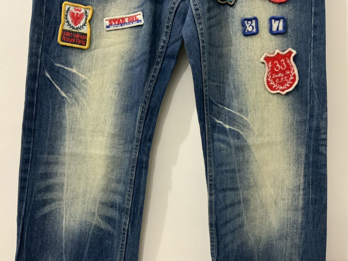 If Six Was Nine Lucky Store Patches Avant Garde Jeans Size US 30 / EU 46 - 5 Thumbnail