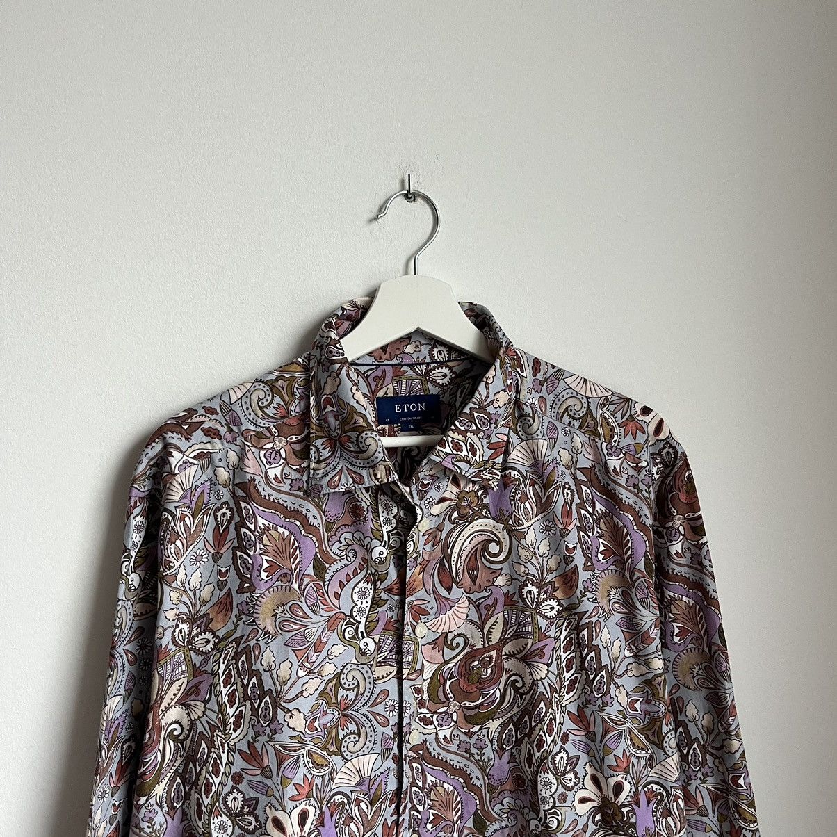 Eton ETON Monogram Men’s Shirt XXL Size US XXL / EU 58 / 5 - 2 Thumbnail