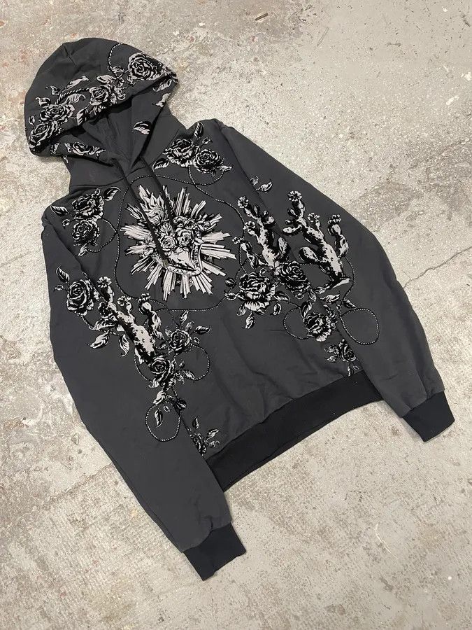 Dolce & Gabbana × Vintage AW2015 Dolce & Gabbana Flowers Distinct Grey Hoodie Size US S / EU 44-46 / 1 - 5 Thumbnail