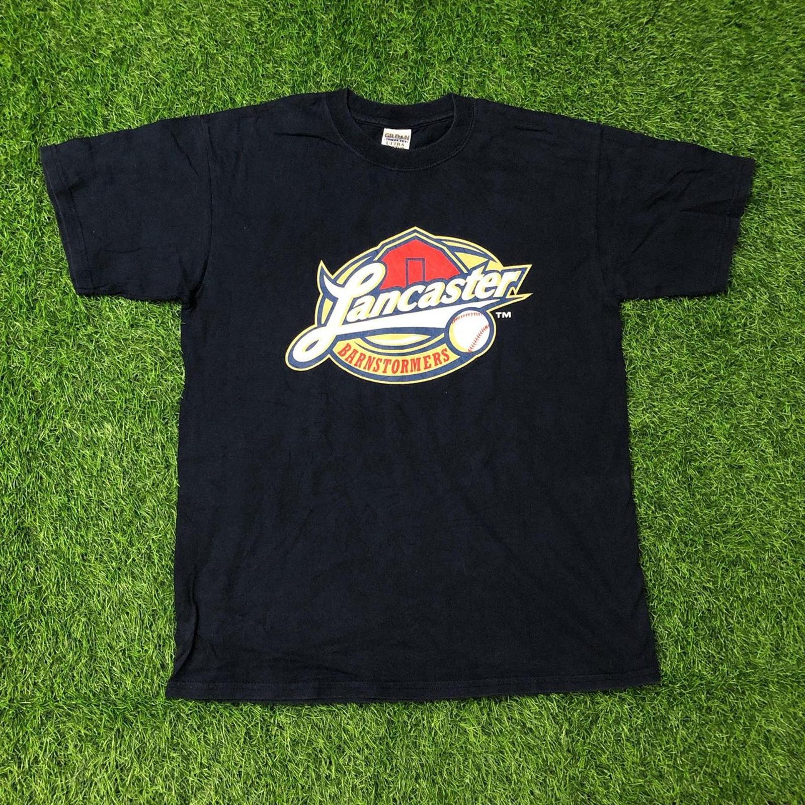 Gildan Men’s Navy Lancaster Barnstormers Baseball Graphic Tee Size US M / EU 48-50 / 2 - 1 Thumbnail