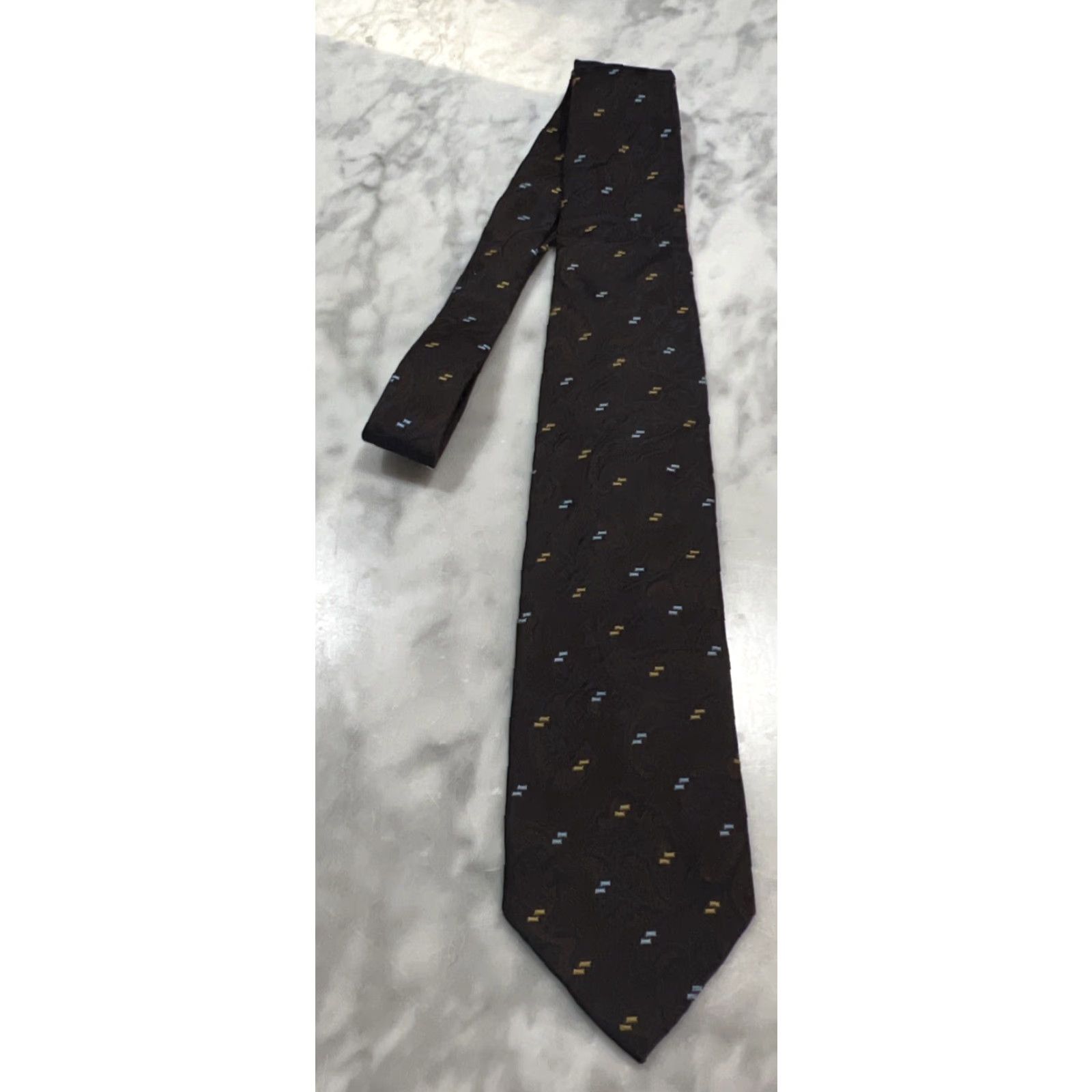 Ermenegildo Zegna Ermenegildo Zegna Silk Neck Tie Baroque Multicolor 4” x 60” Made Italy Mens Size ONE SIZE - 4 Thumbnail