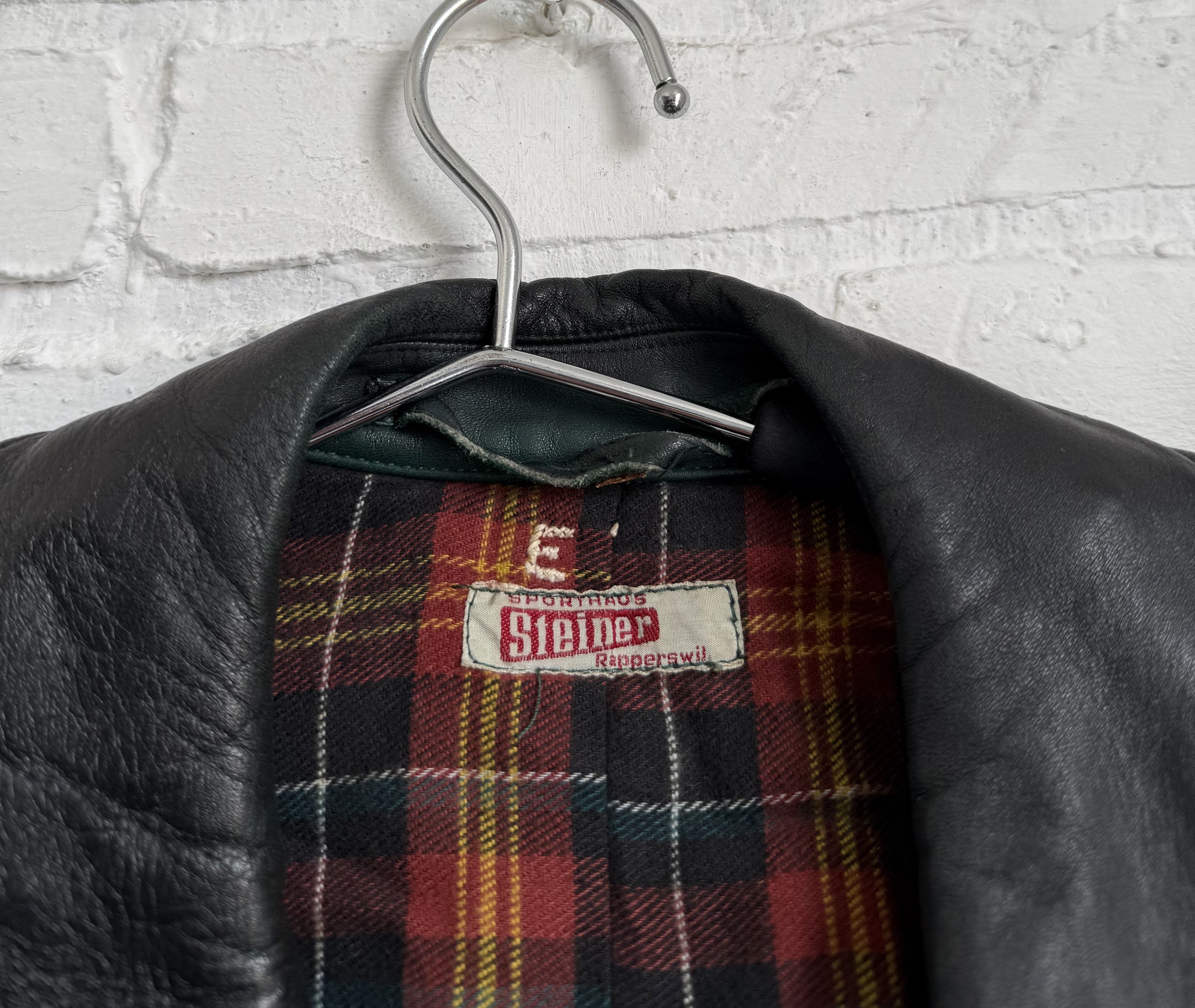 Vintage Vintage German Leather Trench Coat Ledermantel Black Size US M / EU 48-50 / 2 - 2 Thumbnail