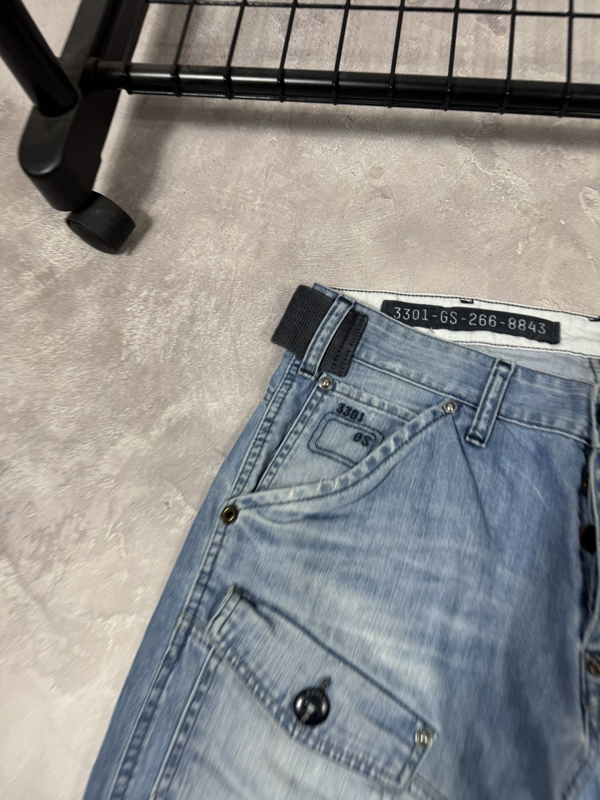 G-Star Vintage G-Star Raw Distressed Buckleback Elwood Pants Size US 32 / EU 48 - 13 Thumbnail