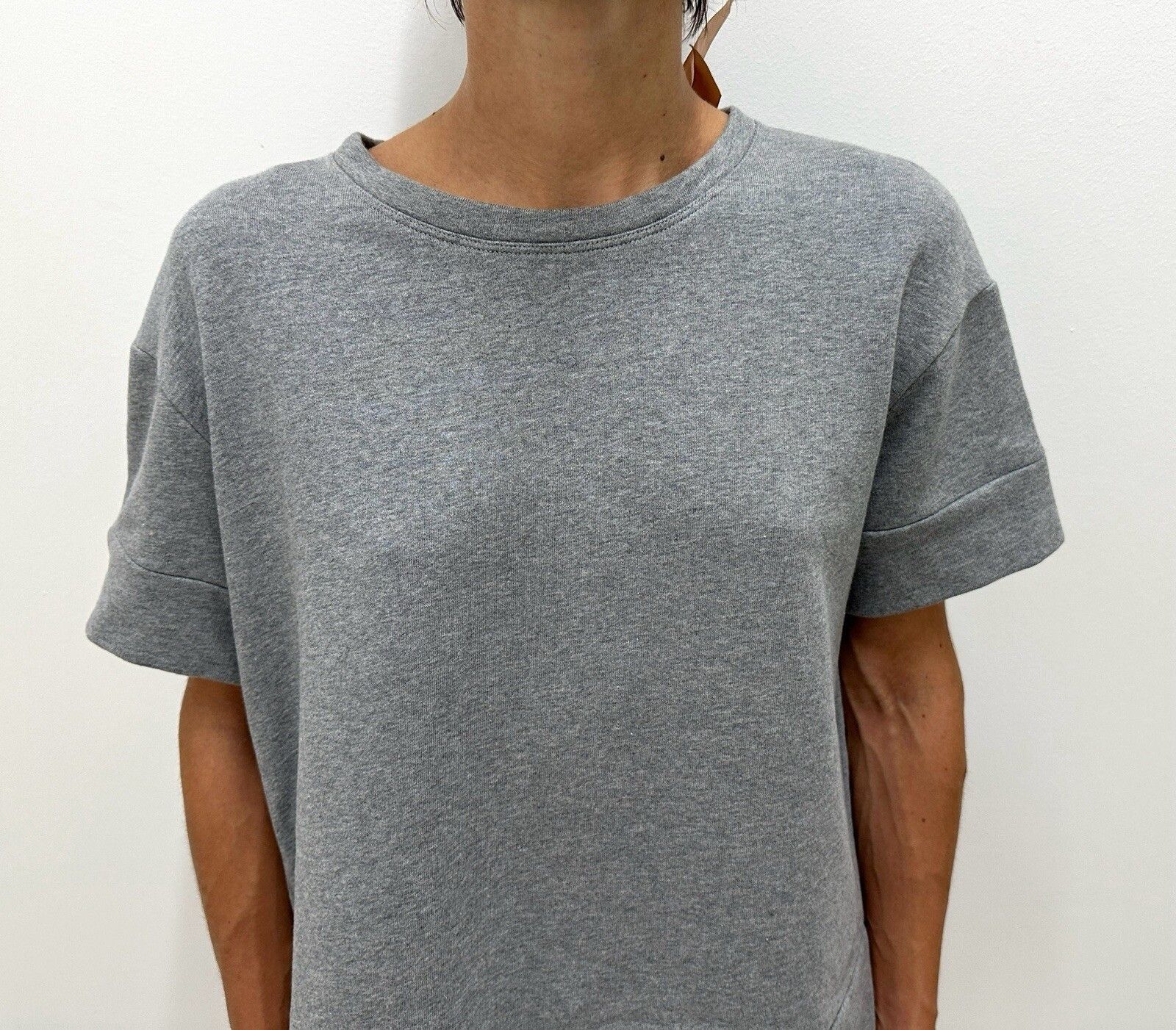 Other Numero 21 T-shirt Gray Cotton Top Open Back Size 44 Size M / US 6-8 / IT 42-44 - 7 Thumbnail