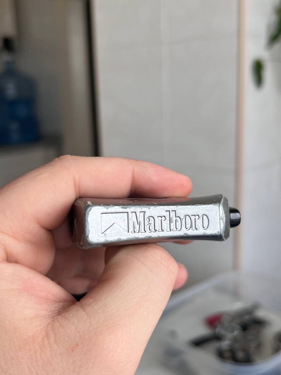 Marlboro × Vintage Y2K GEOMETRIC MARLBORO METAL PUNK ROCK LIGHTER TURBO STEEL Size ONE SIZE - 4 Thumbnail