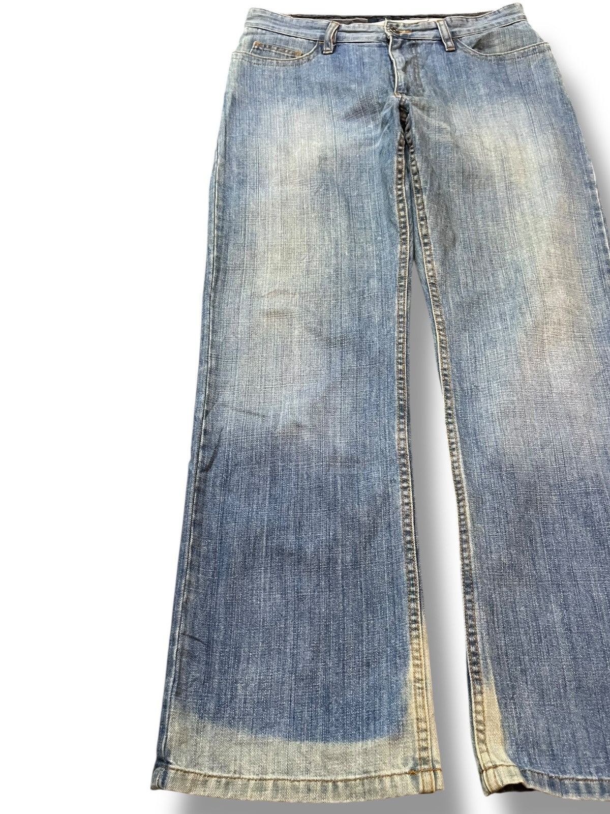 Jasper Conran Vintage Jasper conran Baggy Faded Denim Size US 31 - 3 Thumbnail