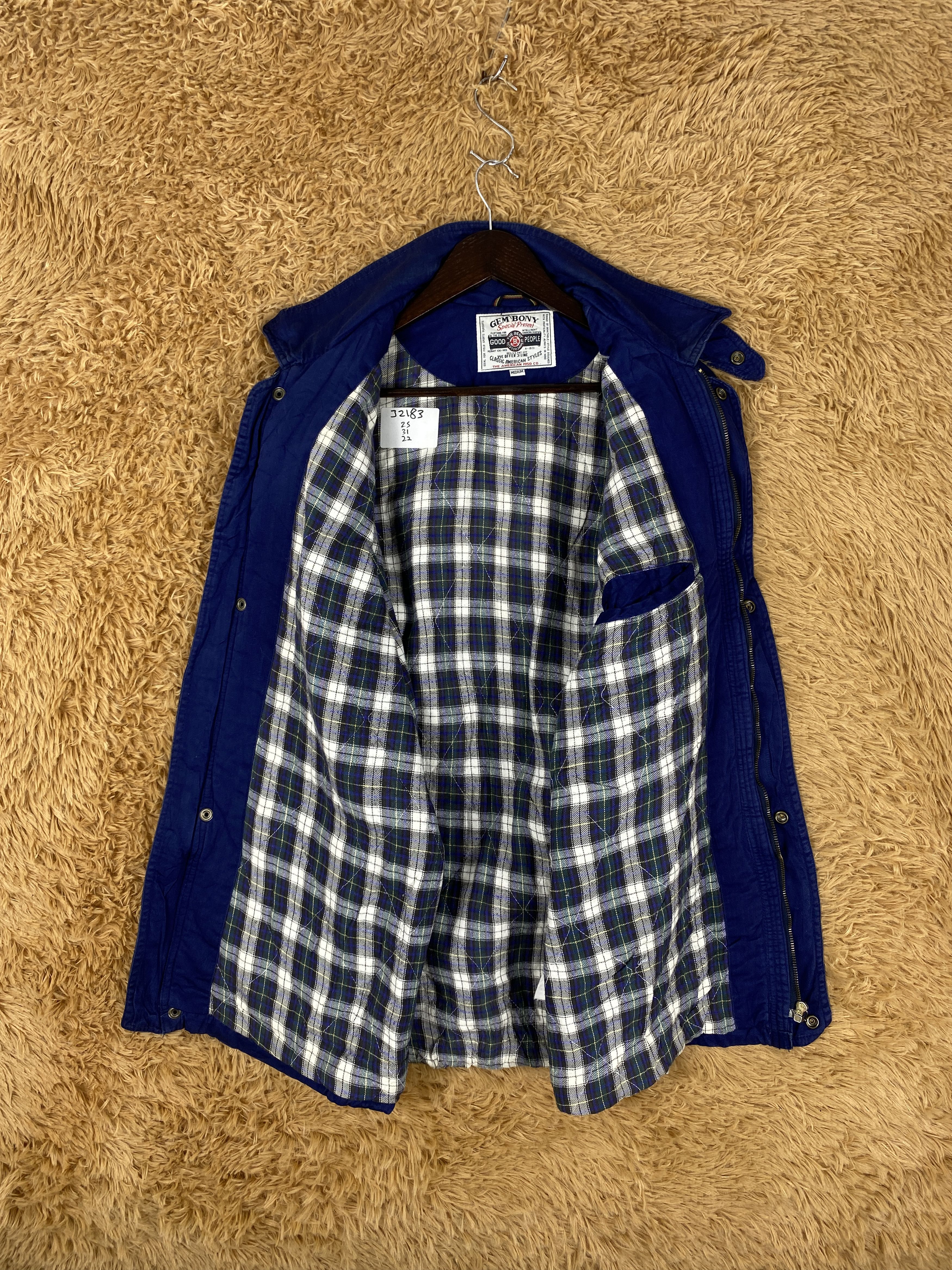 Japanese Brand Vintage Gembony Rugged Utility Flannel Lining Jacket J2183 Size US M / EU 48-50 / 2 - 7 Thumbnail