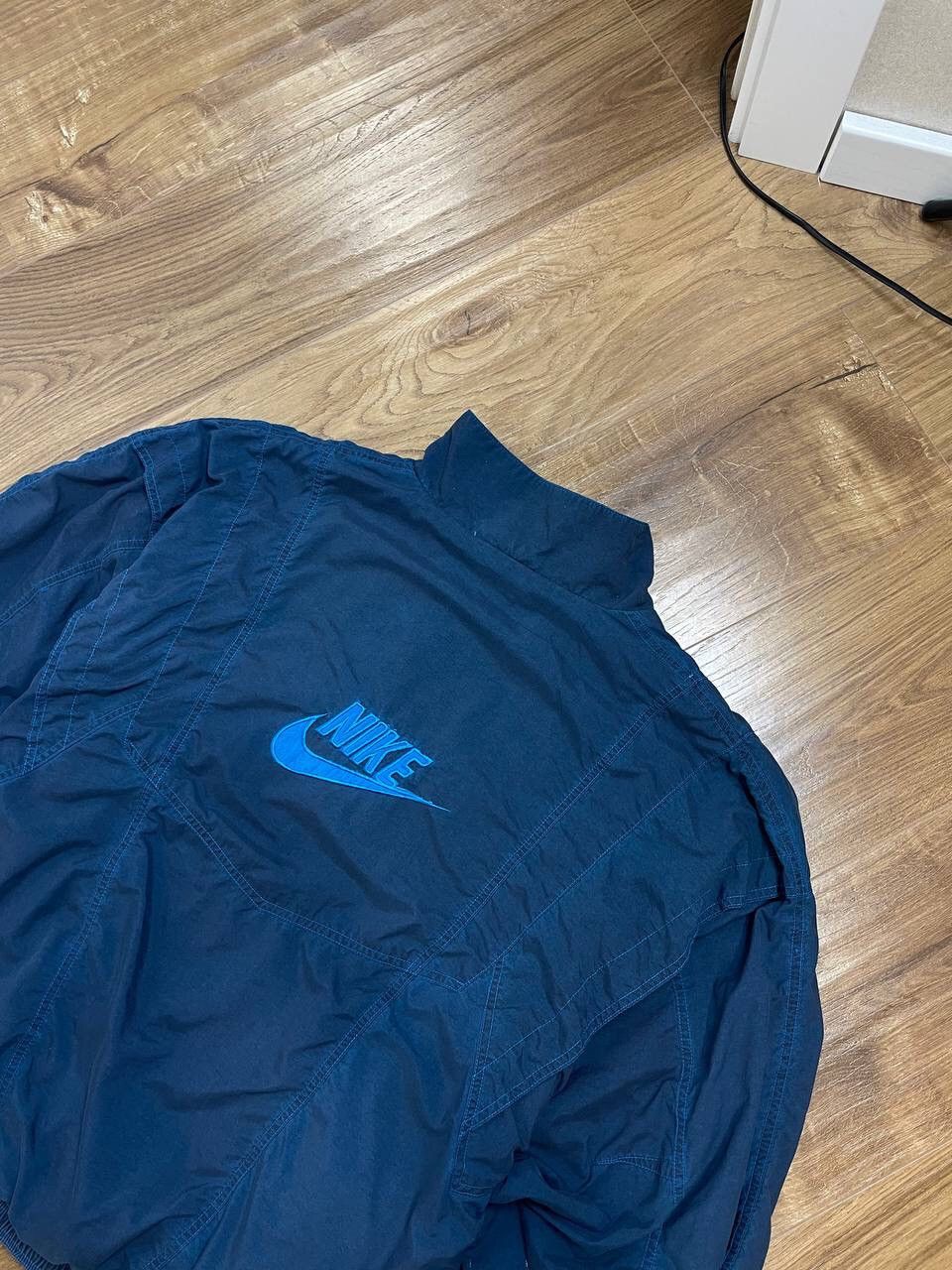 Nike Vintage Nike 90’s Y2K Big Logo Drill Nylon Bomber Jacket Size US M / EU 48-50 / 2 - 17 Thumbnail