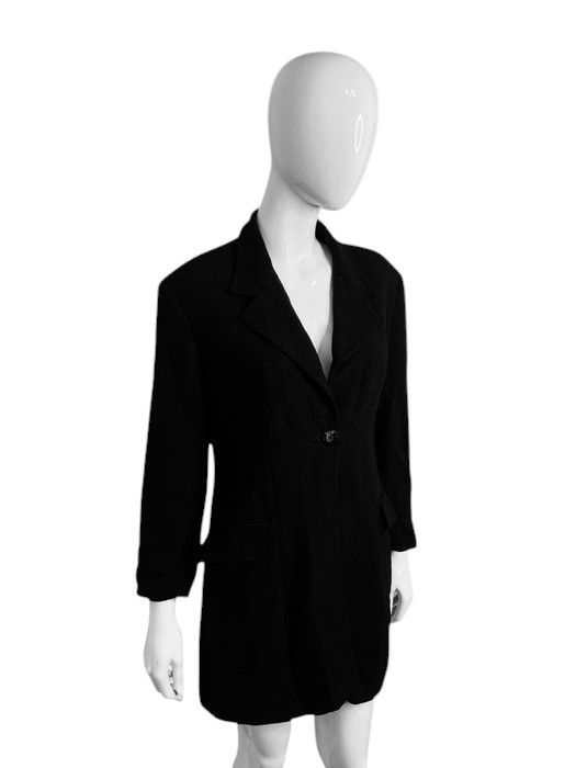 Dolce & Gabbana × Vintage Dolce & Gabbana Women's Black Coat – Made in Italy – Size M Size M / US 6-8 / IT 42-44 - 4 Thumbnail
