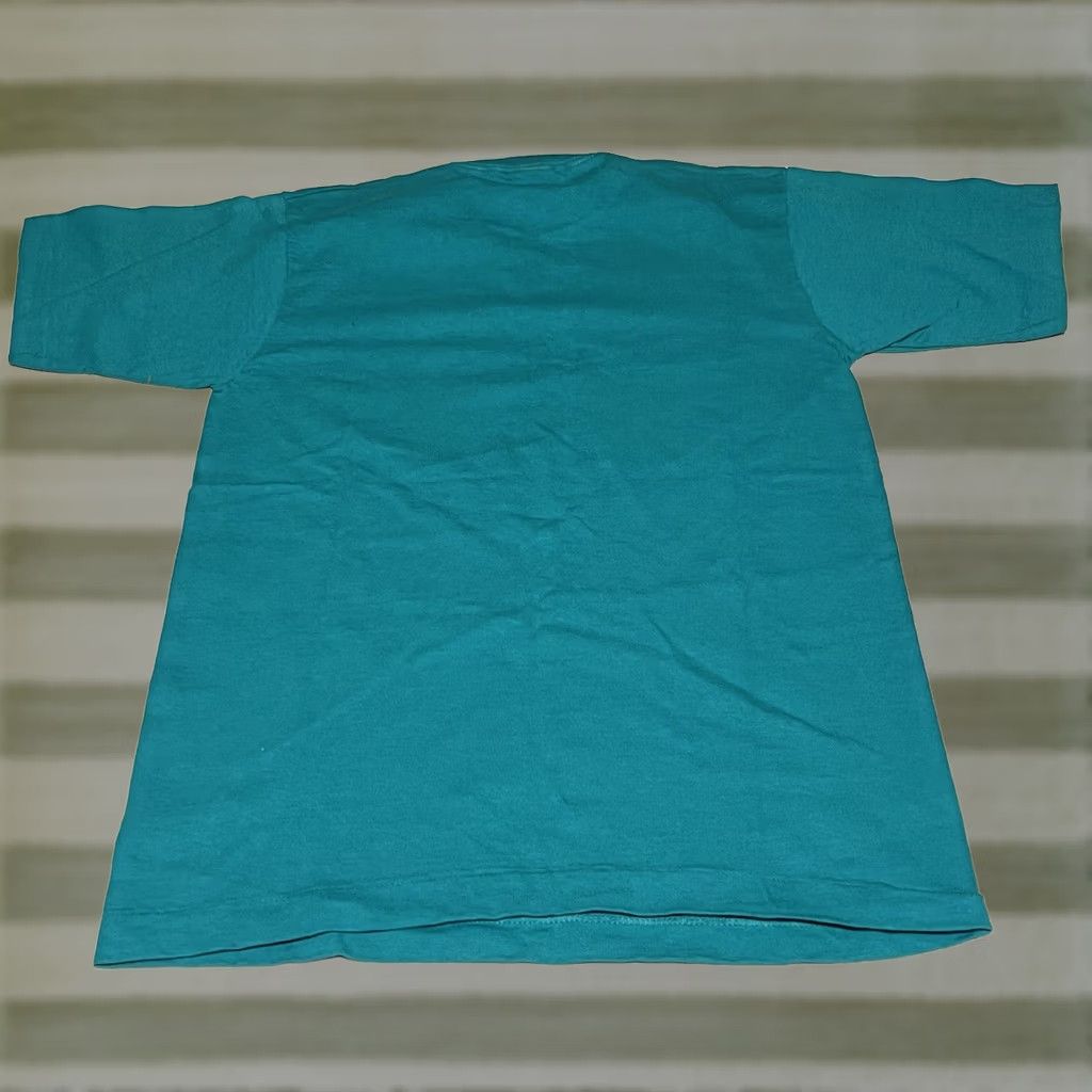Fruit Of The Loom VINTAGE Fruit of the Loom Green T-Shirt Crew Neck Short Sleeve M USA Cotton Blank Men Size M Size US M / EU 48-50 / 2 - 1 Thumbnail