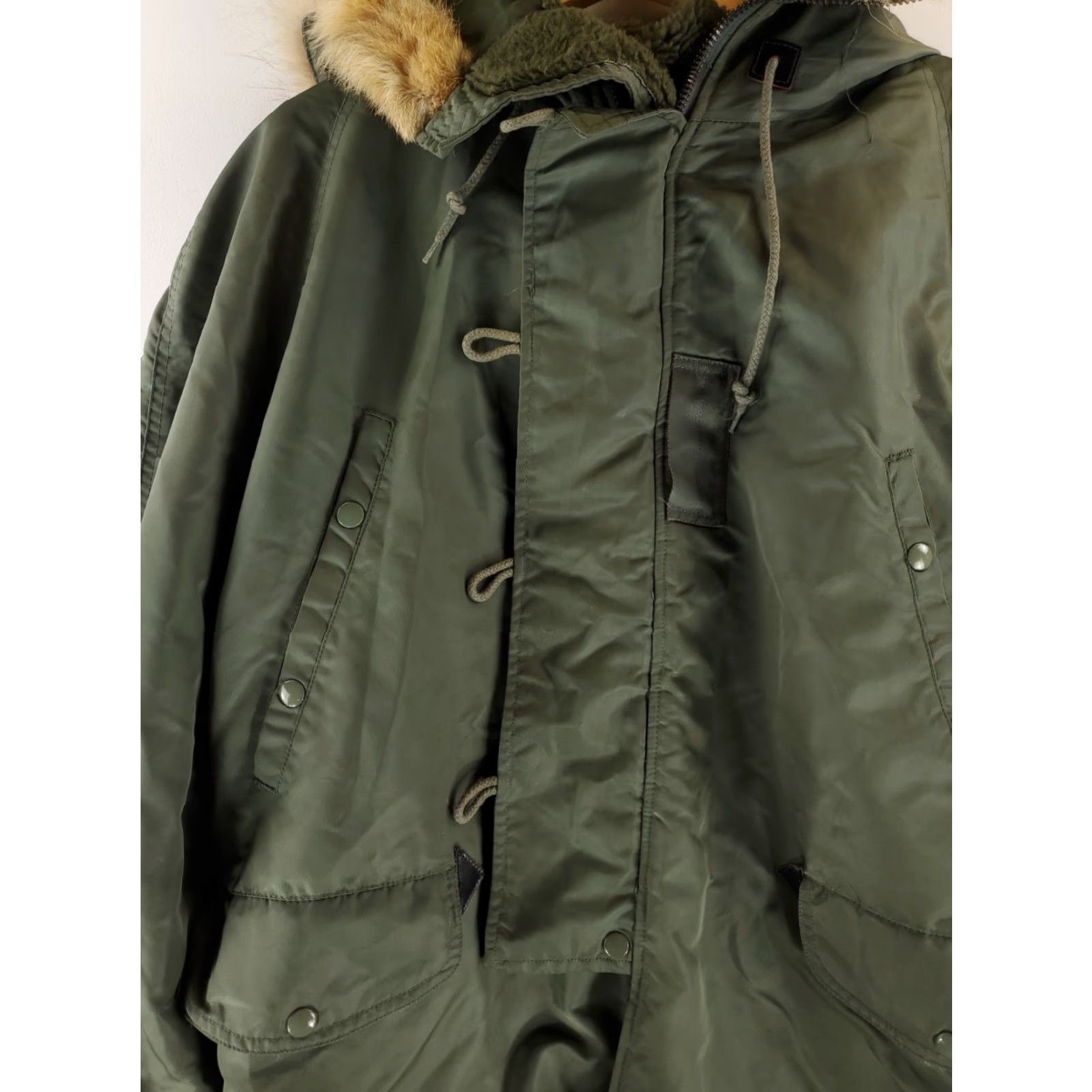 Vintage VINTAGE USAF N-3B Snorkel Parka Heavy Flying Jacket Scovill Mens M Green Jacket Mens Size US M / EU 48-50 / 2 - 6 Thumbnail
