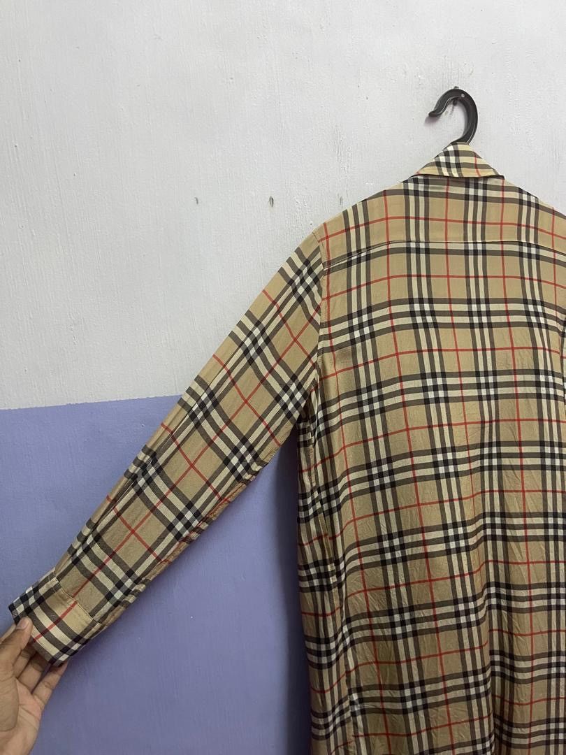 Burberry Burberry Vintage Checkered Silk and Cotton Shirt Dress Size M / US 6-8 / IT 42-44 - 17 Thumbnail