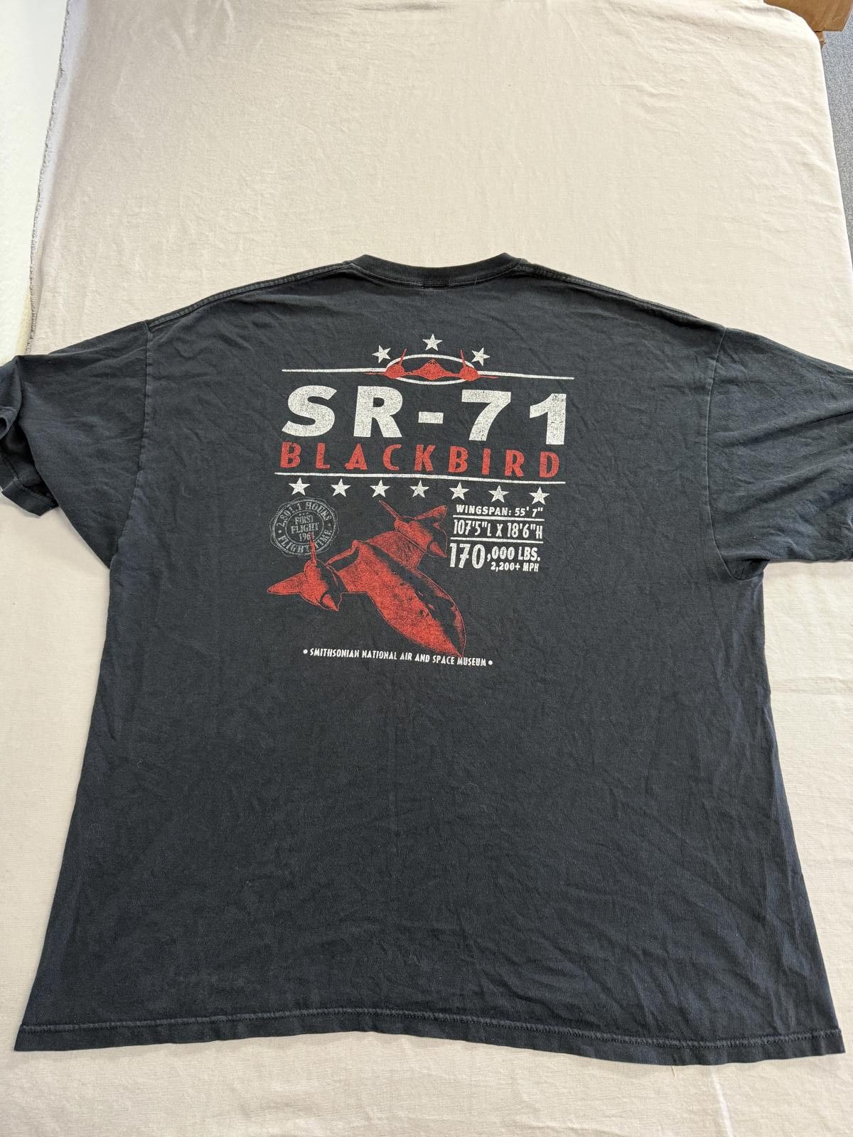 Anvil Faded SR-71 Blackbird Plane T-shirt Smithsonian Museum 2XL Size US XXL / EU 58 / 5 - 1 Thumbnail