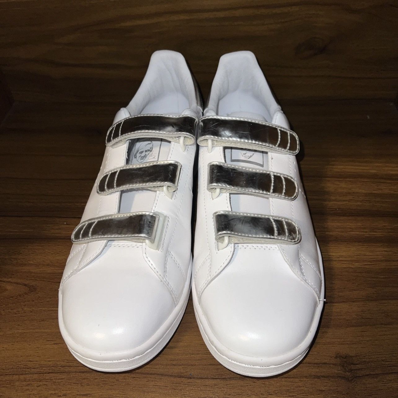 Adidas × Raf Simons FW16 Adidas Raf Simons Stan Smith Comfort White & Silver Size US 9.5 / EU 42-43 - 5 Thumbnail