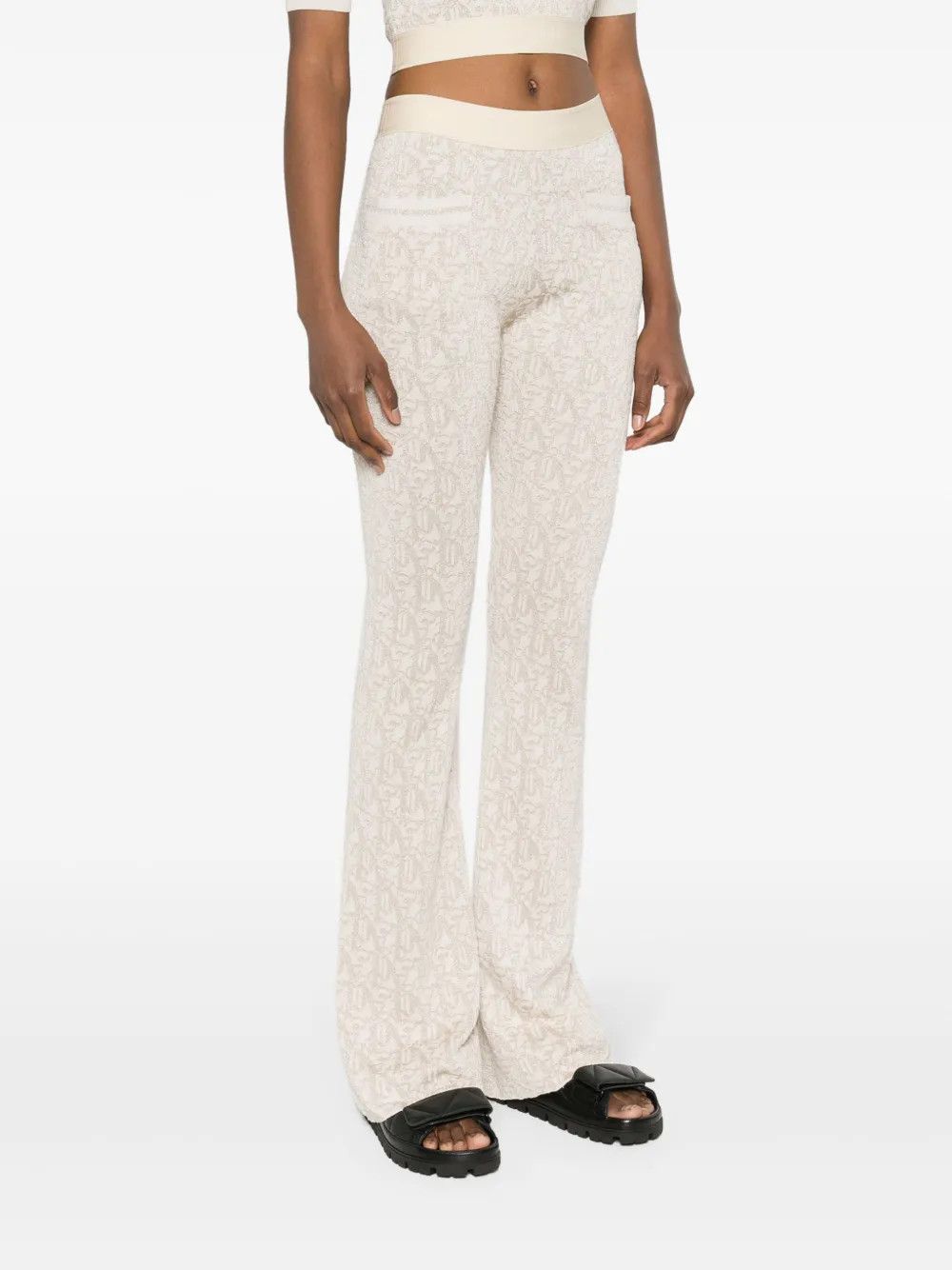 Palm Angels o1y1125 Sweatpant in Beige Size 28" / US 6 / IT 42 - 2 Thumbnail