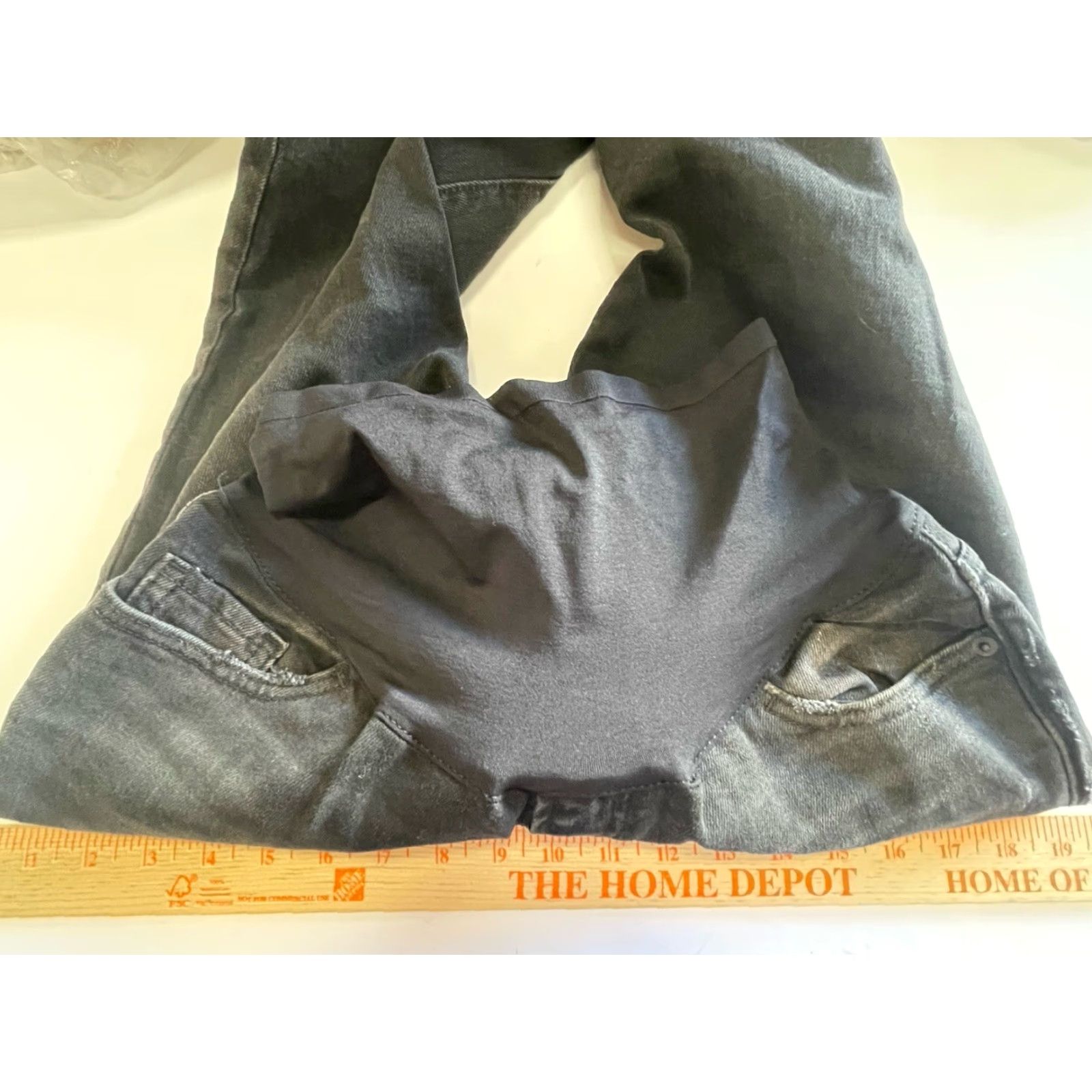 Old Navy Old Navy Maternity Jeans Size 2 Black Pre wash Straight Ankle Pants Women Size 26" / US 2 / IT 38 - 3 Thumbnail