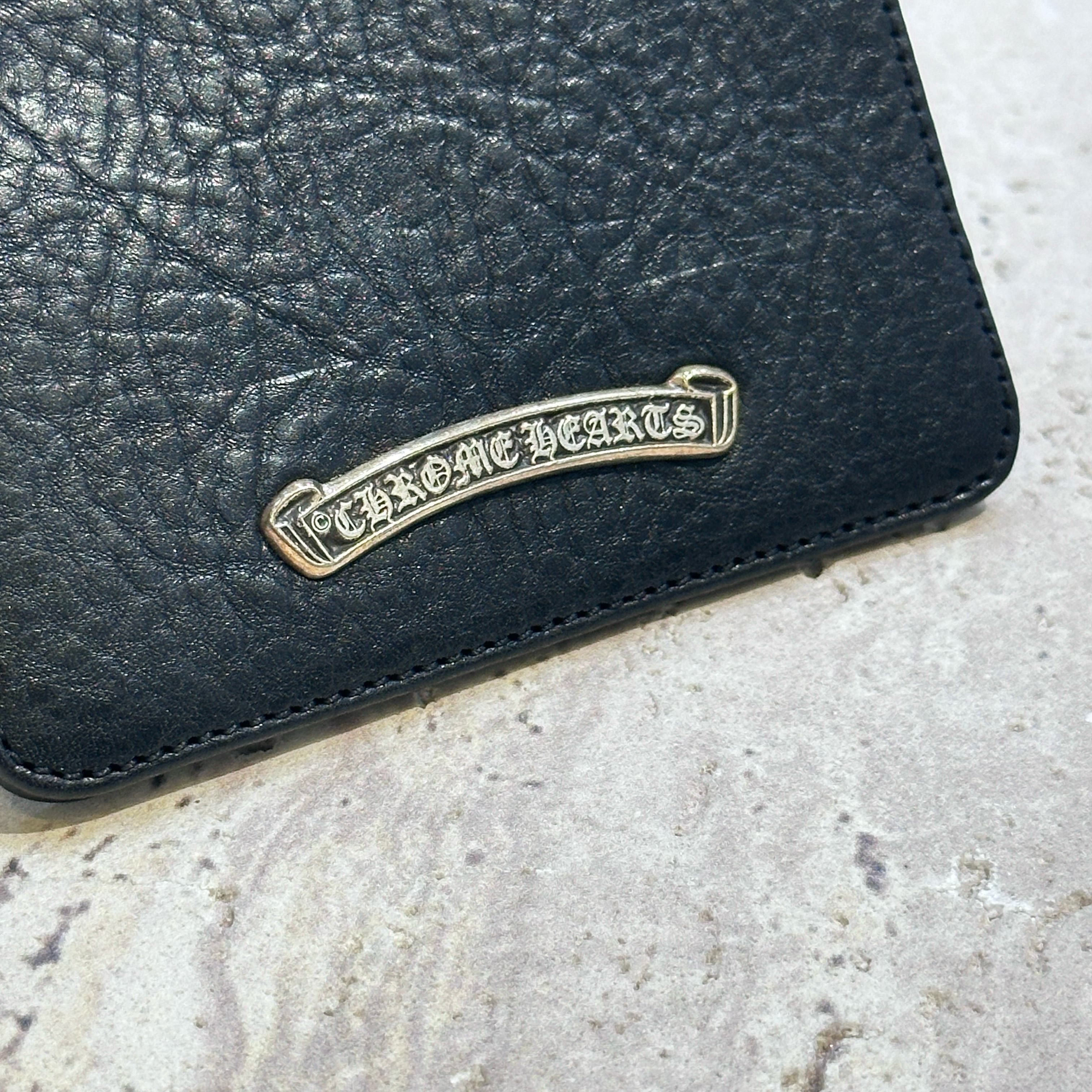 Chrome Hearts Chrome Hearts card case 3 Pocket Scroll wallet black Size ONE SIZE - 10 Thumbnail