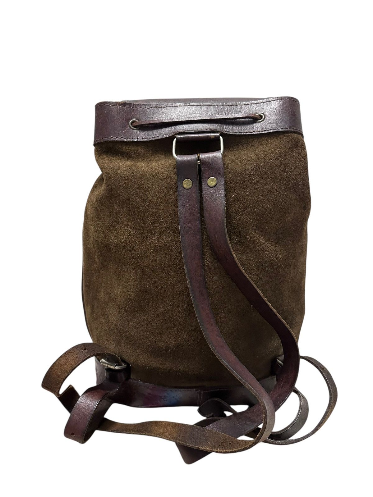 Japanese Brand Vintage Handmade Tactical Pockets Leather Backpack Size ONE SIZE - 7 Thumbnail