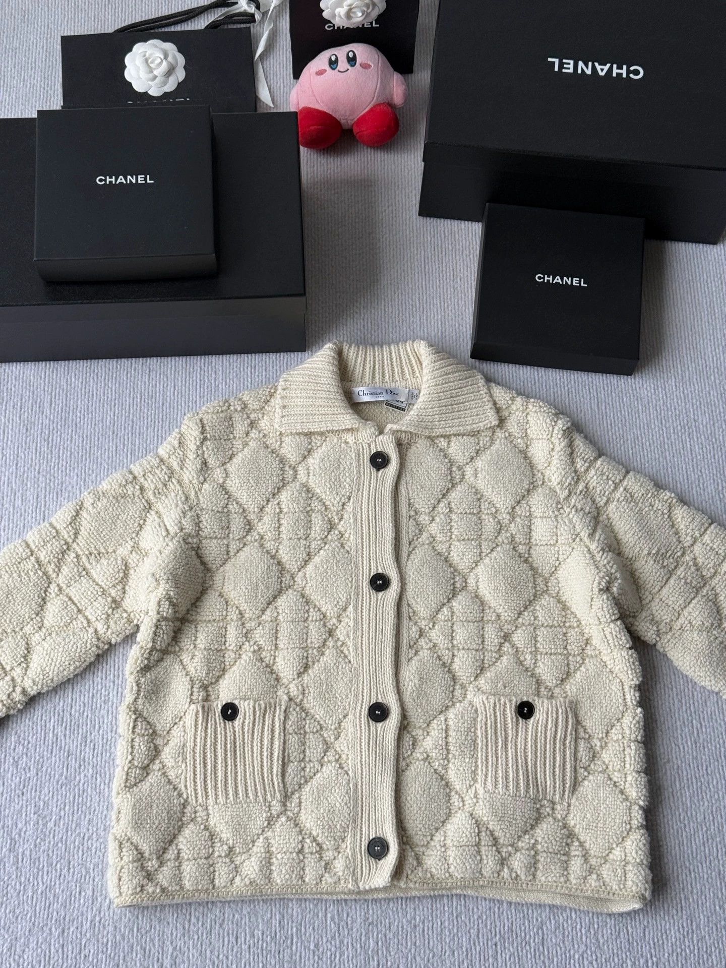 Dior Dior popular quilted teddy bear coat with lapel Size XS / US 0-2 / IT 36-38 - 1 Thumbnail