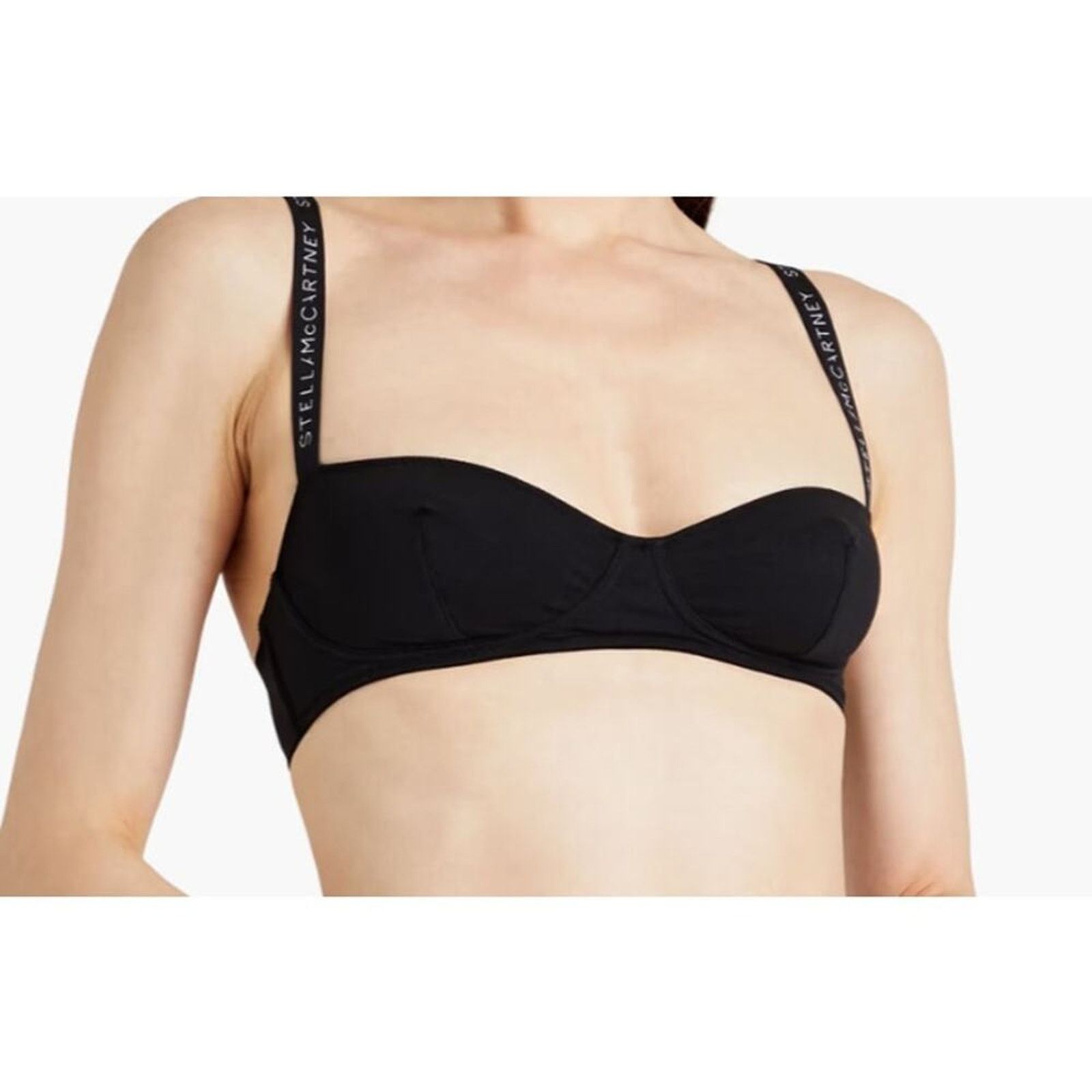 Stella McCartney Stella McCartney Stretch cotton jersey balconette bra L Size ONE SIZE - 3 Thumbnail