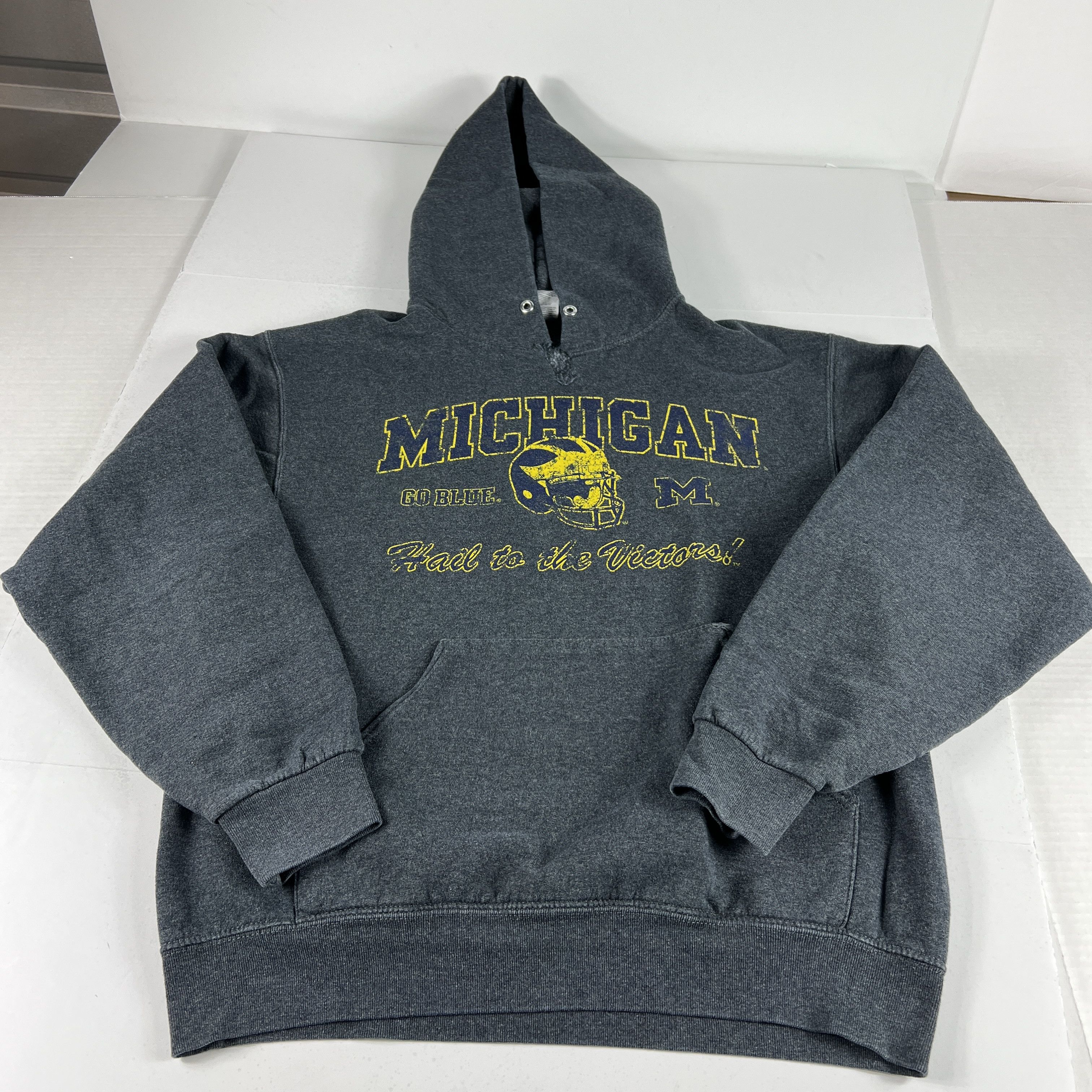 Jerzees × NCAA Y2K Jerzees Michigan Wolverines Sweatshirt Distressed Hoodie Size US M / EU 48-50 / 2 - 1 Thumbnail